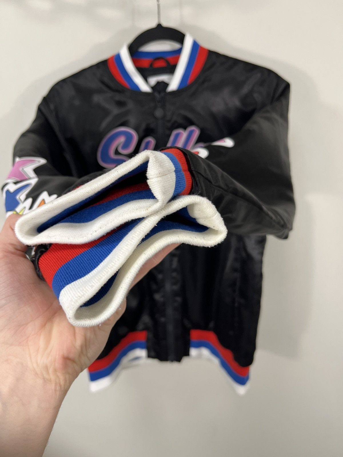 Other Stella McCartney Women’s Big Logo Black Luxury Bomber Jacket Size XS / US 0-2 / IT 36-38 - 14 Thumbnail