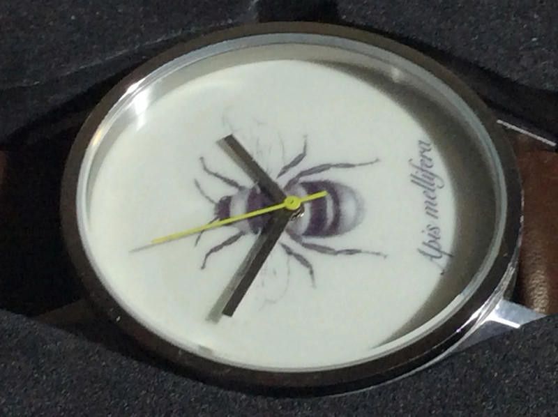 Designer Unknown bee dial brown leather strap watch Size ONE SIZE - 8 Thumbnail