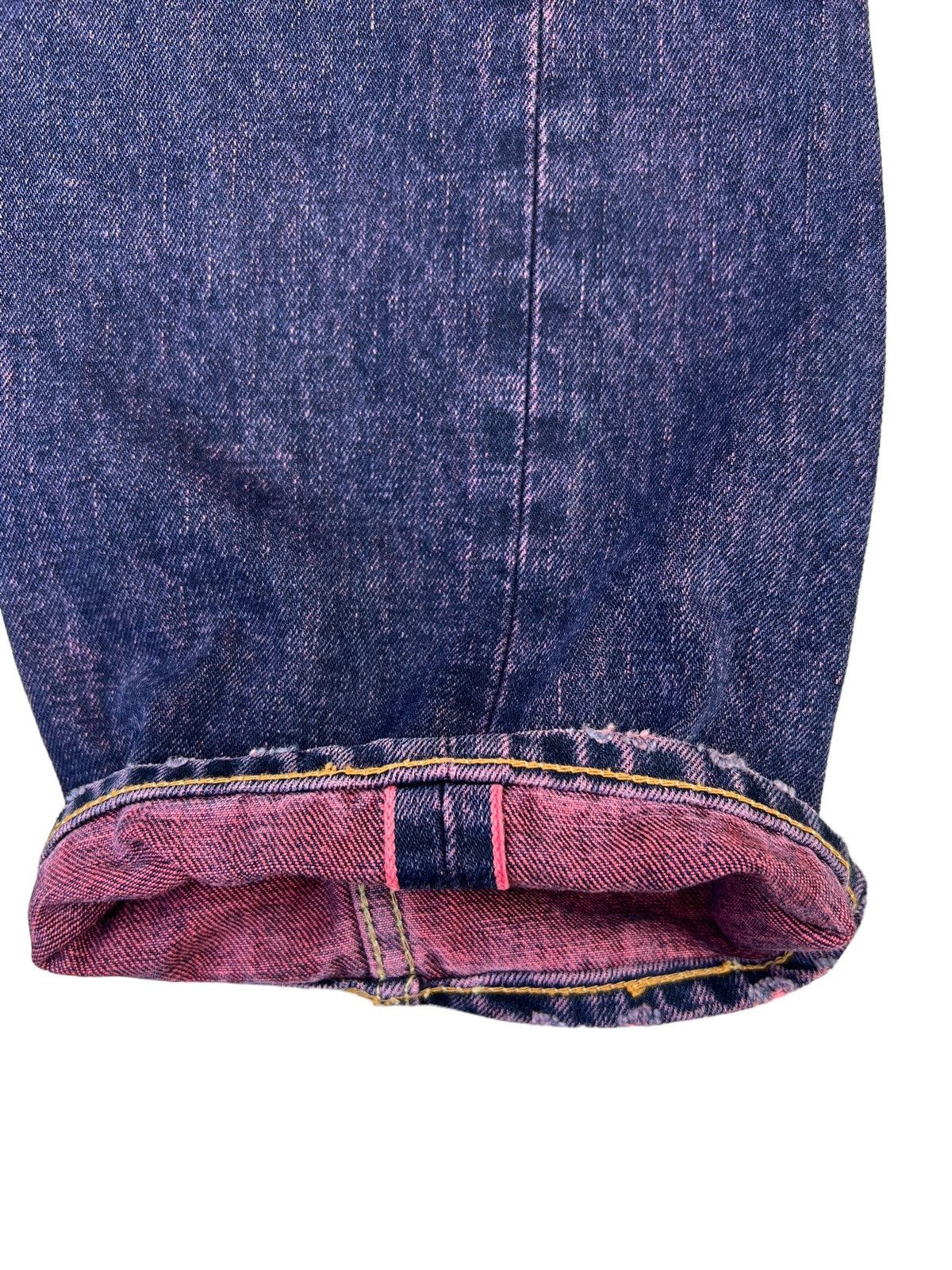 Beams Japan Vintage WHATZIS Japan Ripped Redline Selvedge Denim Jeans Size US 34 / EU 50 - 11 Thumbnail