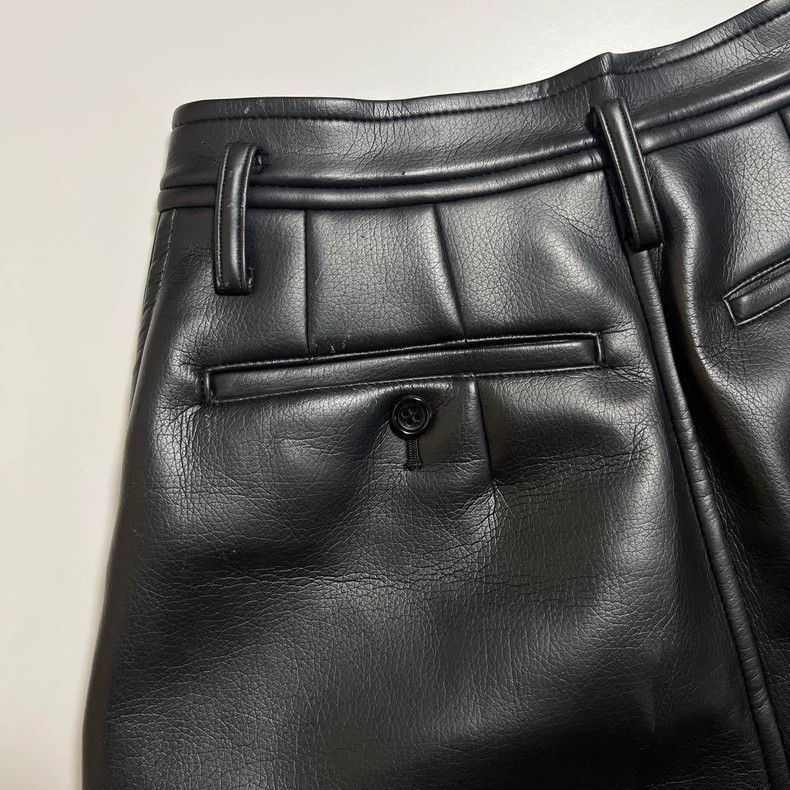 Comme des Garcons Comme des Garcons size S Black leather shorts Size 24" / US 00 / IT 34 - 5 Thumbnail