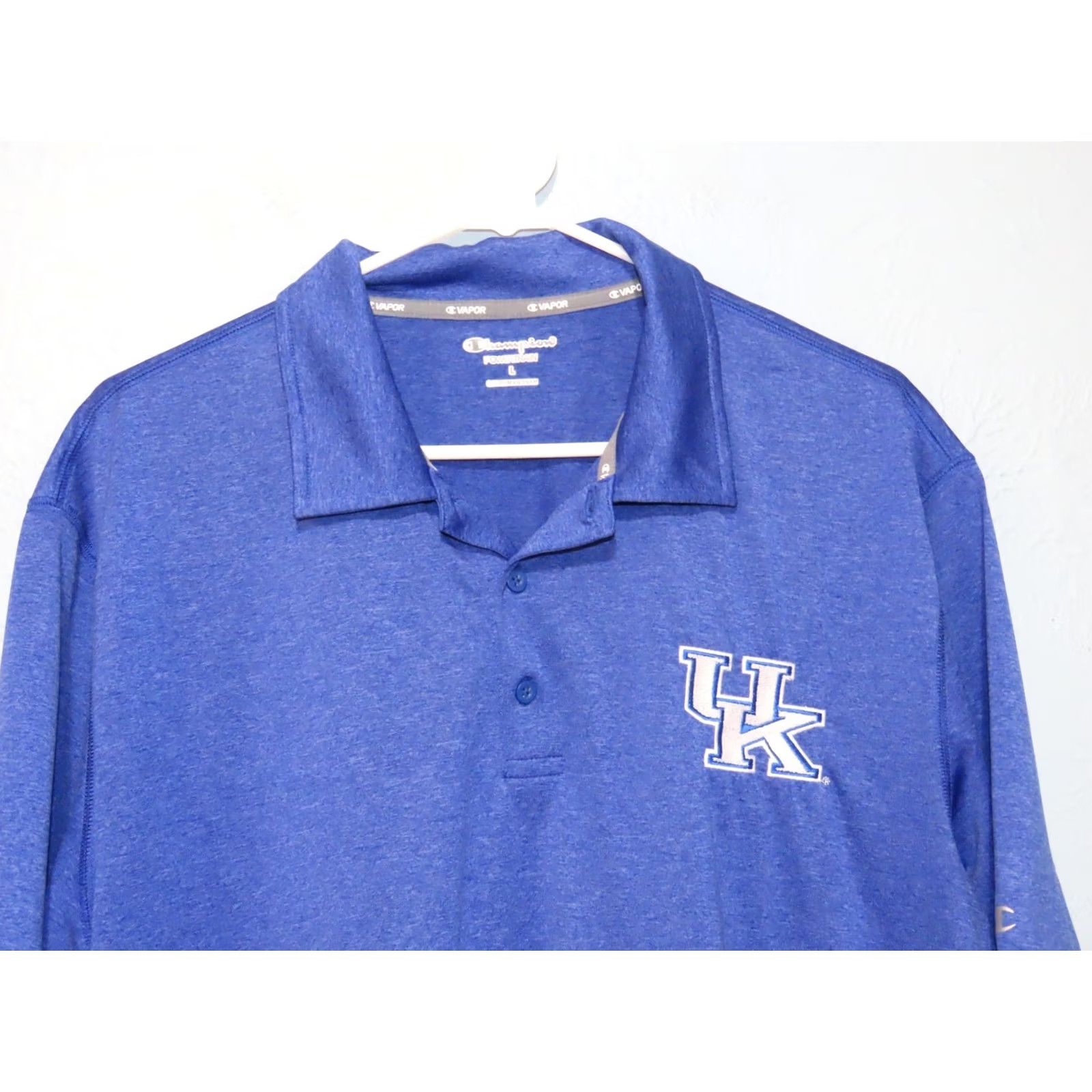 Champion Champion Powertrain University of Kentucky Wildcats Blue Polo Shirt Mens L Size US L / EU 52-54 / 3 - 7 Thumbnail
