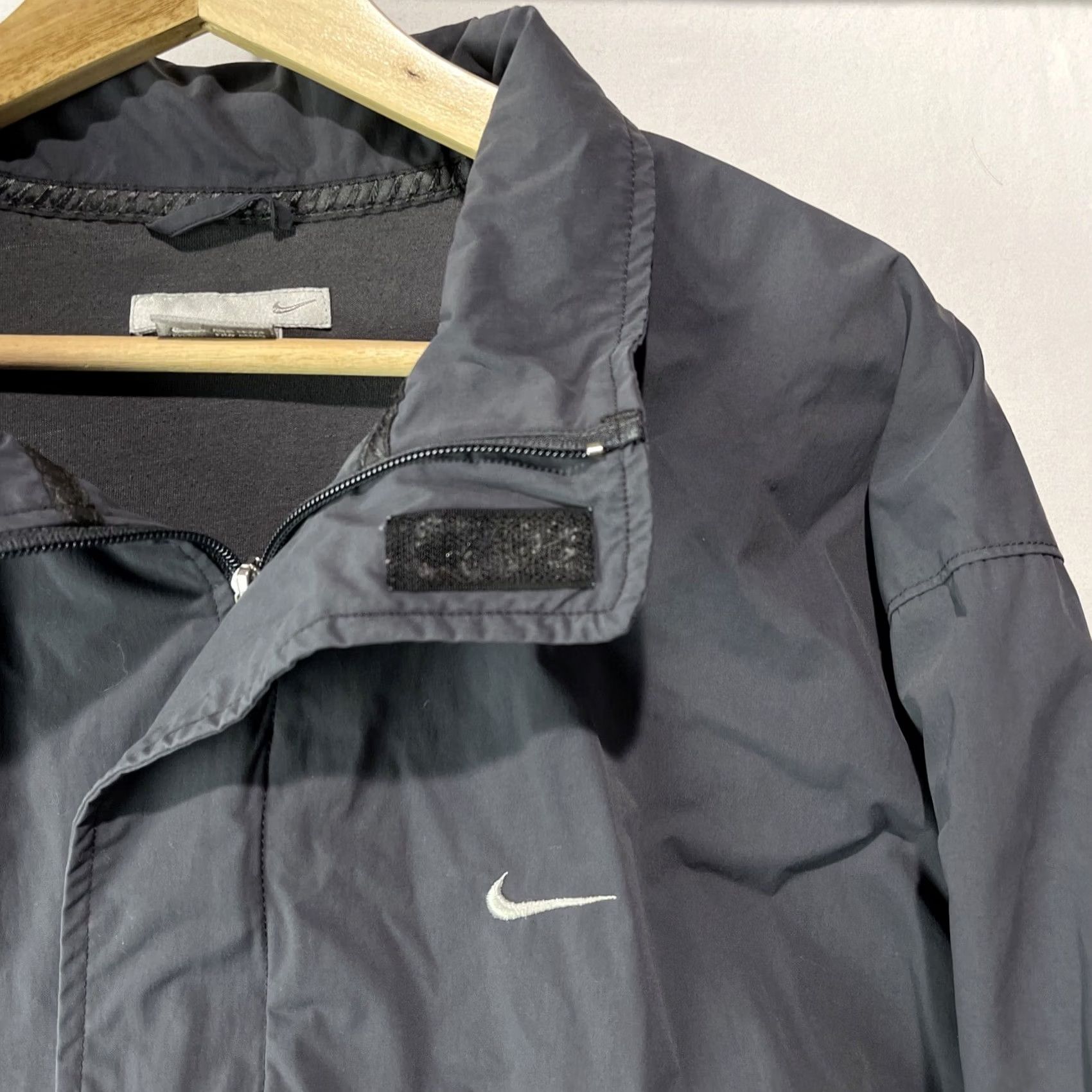 Nike Nike Zip Up Jacket Men’s XL Gray Swoosh Logo Vintage Worn Flaws Zip Zipper Pockets Athletic Casual Activewear Size US XL / EU 56 / 4 - 3 Thumbnail