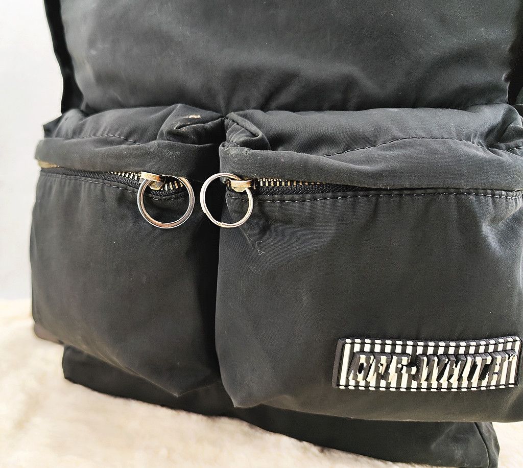 Off-White OFF WHITE distressed illusion logo black backpack Size ONE SIZE - 10 Thumbnail