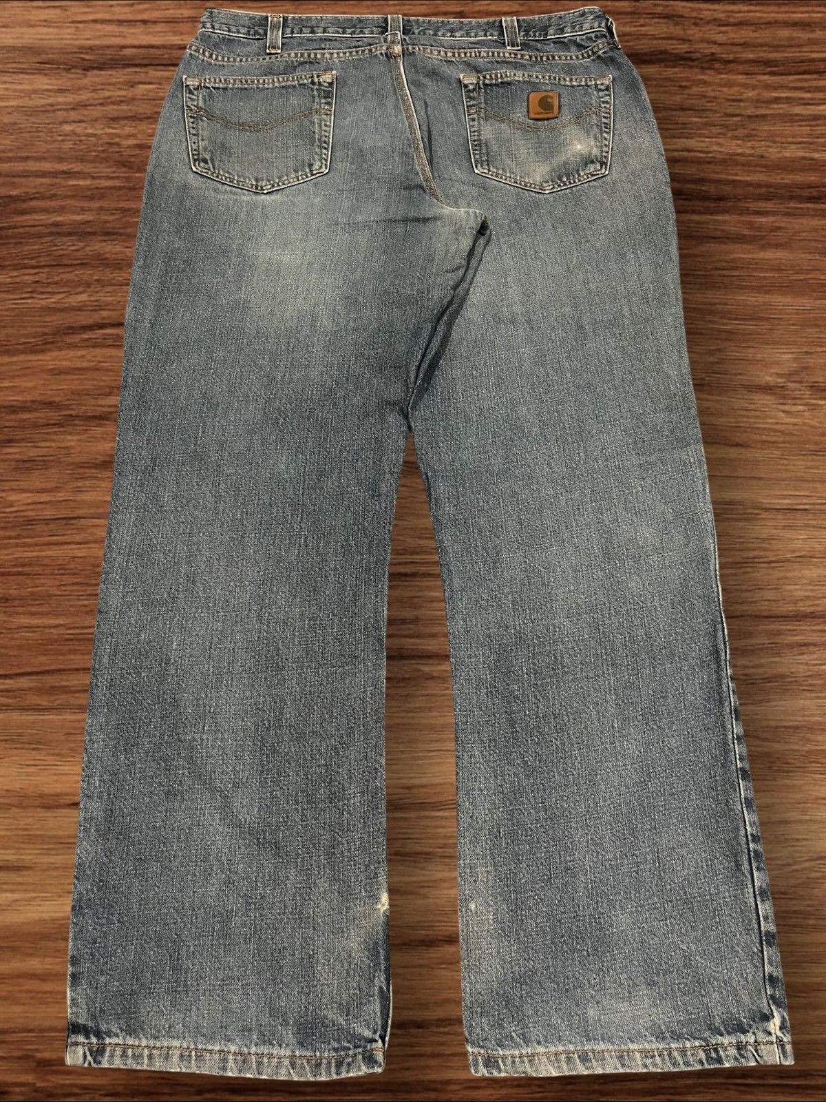 Carhartt Vintage Carhartt Blue Washed Distressed Classic Fit Jeans Size US 36 / EU 52 - 1 Thumbnail