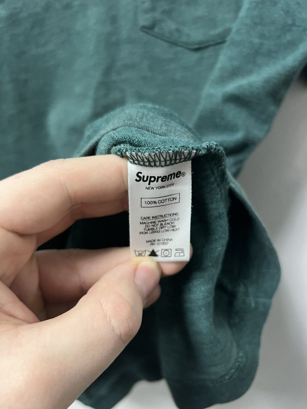 Supreme Supreme T shirt Green Small Logo Y2K Size US M / EU 48-50 / 2 - 8 Thumbnail