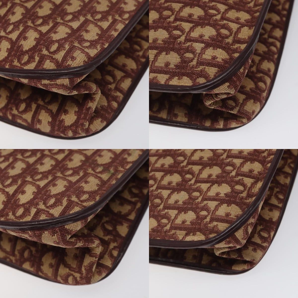 Dior DIOR Trotter Canvas Hand Bag Red Size ONE SIZE - 10 Thumbnail
