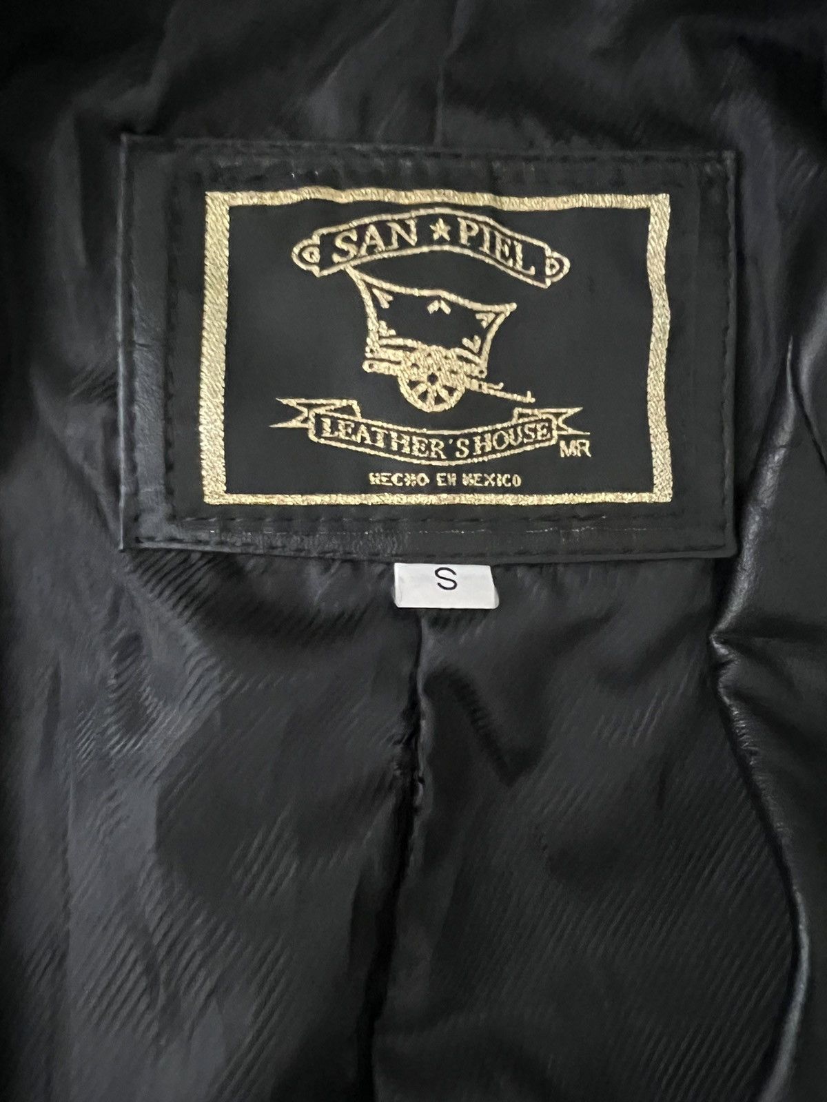 Vintage Vintage San Piel black leather jacket Size US S / EU 44-46 / 1 - 3 Thumbnail