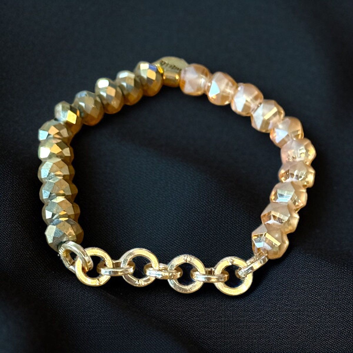 Other Erimish champagne and gold bead stretch bracelet Size ONE SIZE - 1 Thumbnail