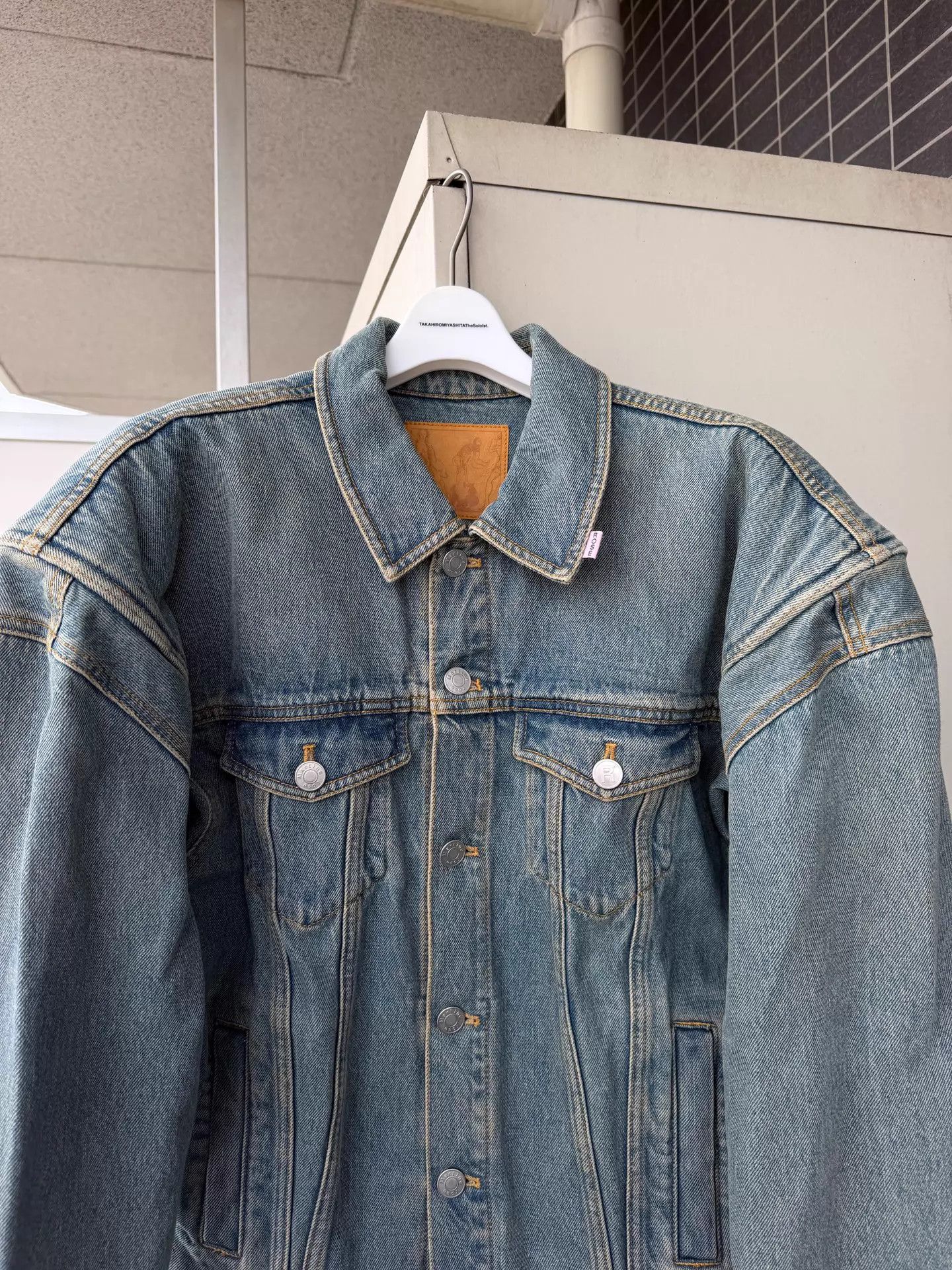 Martine Rose Martine Rose 20ss Popeye Denim Jacket w/ Shoulder Pads S Size US S / EU 44-46 / 1 - 3 Thumbnail