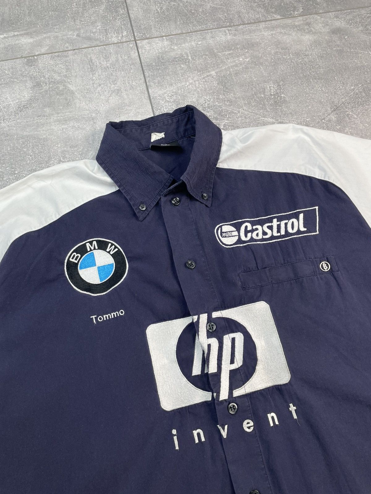 BMW × Formula 1 BMW Williams F1 Team Racing Short Shirt Bogner Vintage Size US L / EU 52-54 / 3 - 3 Thumbnail
