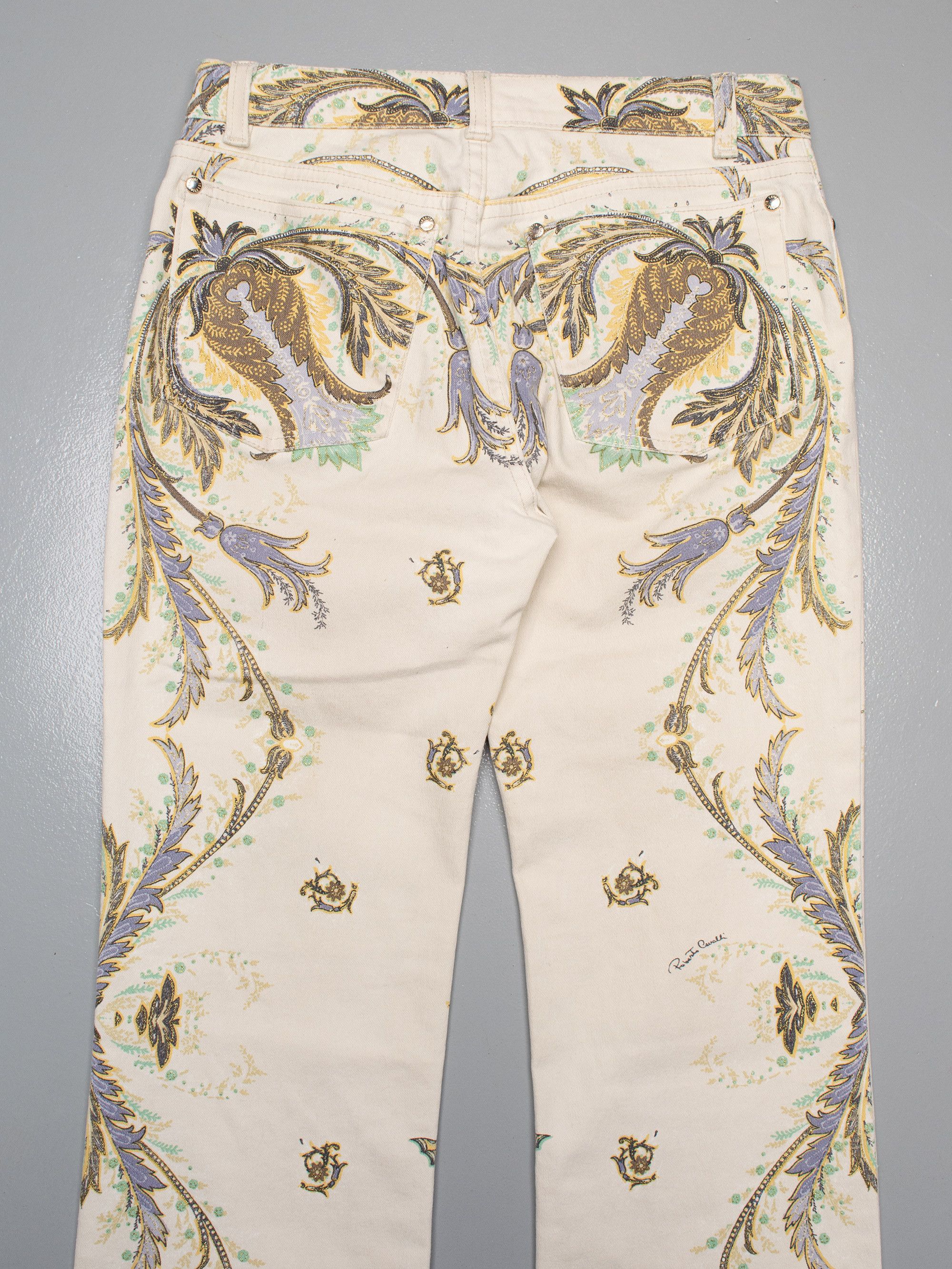 Roberto Cavalli vintage 2000s Roberto Cavalli printed pants - size 42 IT Size 28" / US 6 / IT 42 - 5 Thumbnail