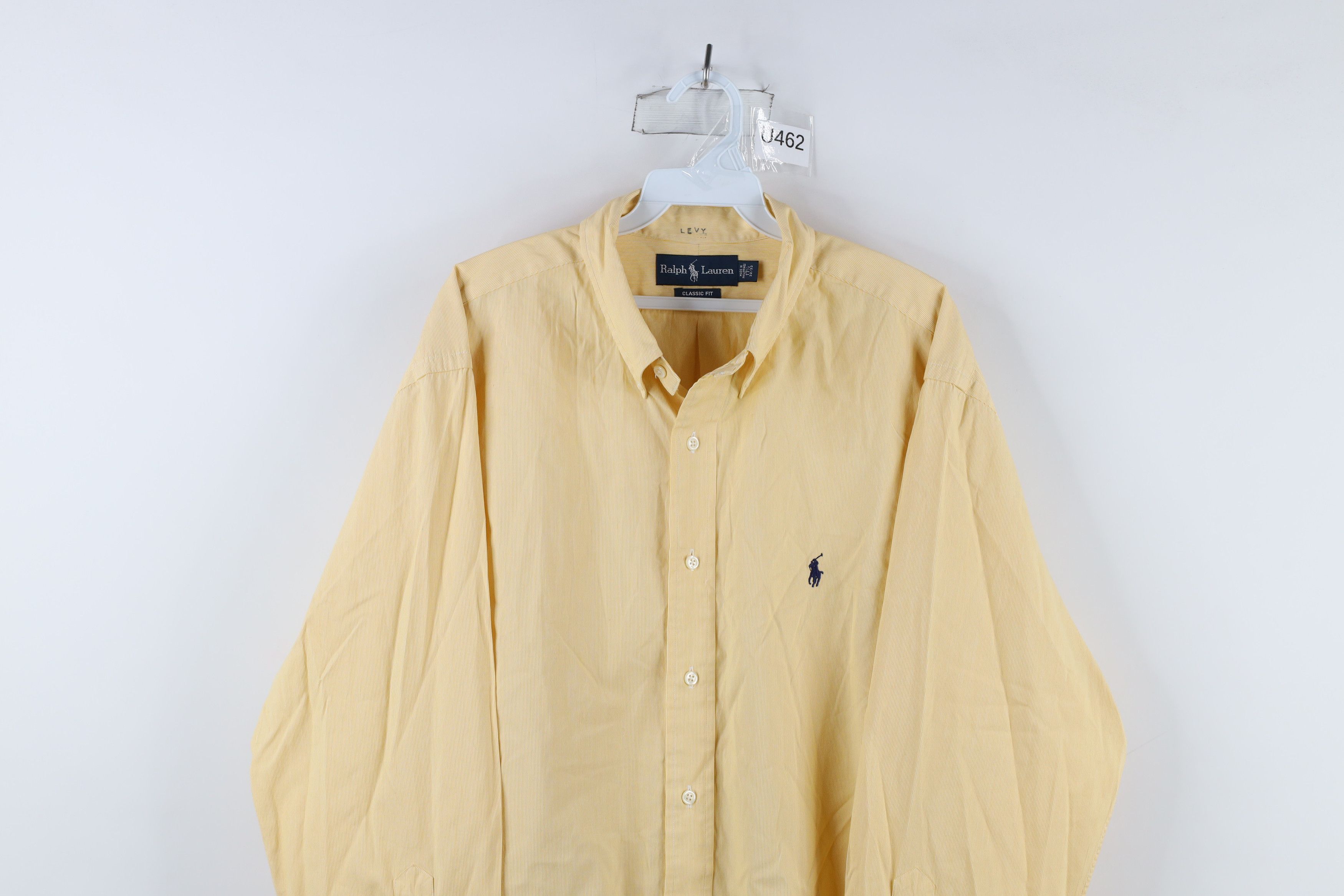 Polo Ralph Lauren Vintage 90s Ralph Lauren Fit Pinstriped Button Down Shirt Size US L / EU 52-54 / 3 - 2 Thumbnail