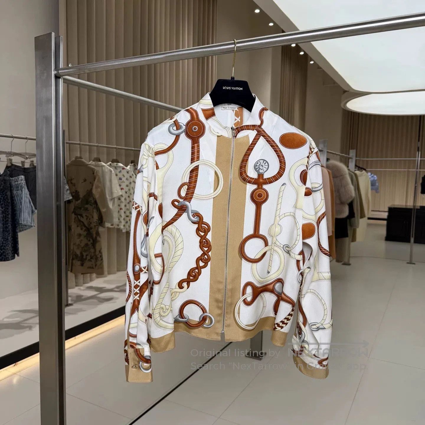 Hermes Hermes Silk Chain Zip Jacket 34. Size US XS / EU 42 / 0 - 2 Thumbnail