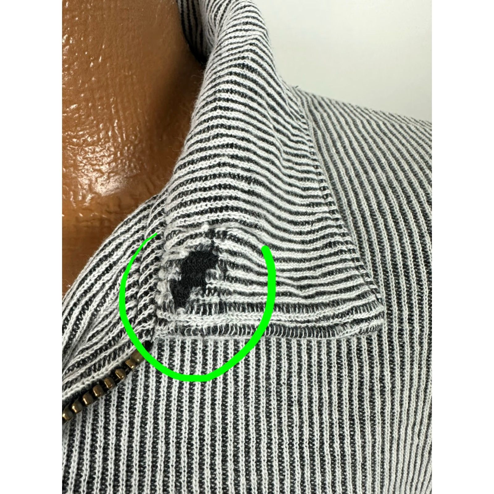 Vintage VINTAGE 90s Structure Pullover Sweatshirt Men L Oversized Striped White 1/4 Zip Distressed Grunge Size US L / EU 52-54 / 3 - 4 Thumbnail