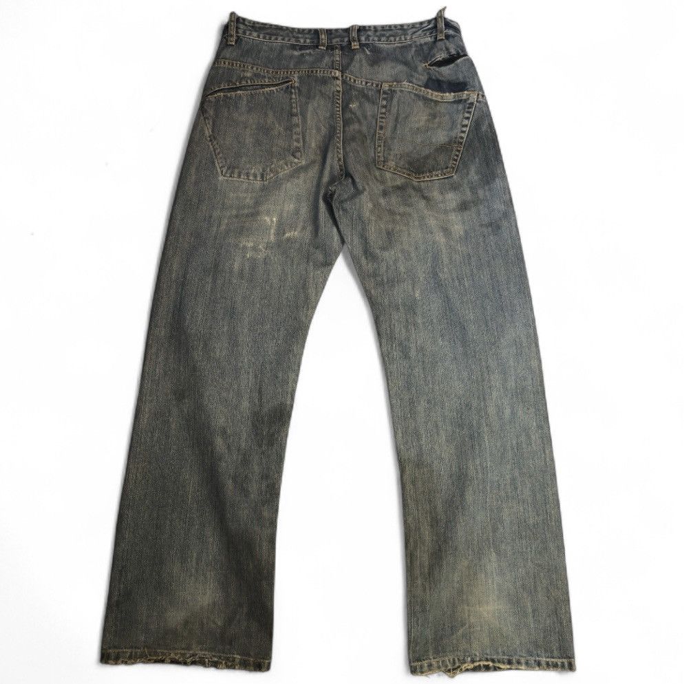 Seditionaries 🔥🇯🇵 Japanese Distressed Fiberops Thrashed Denim Size US 34 / EU 50 - 3 Thumbnail