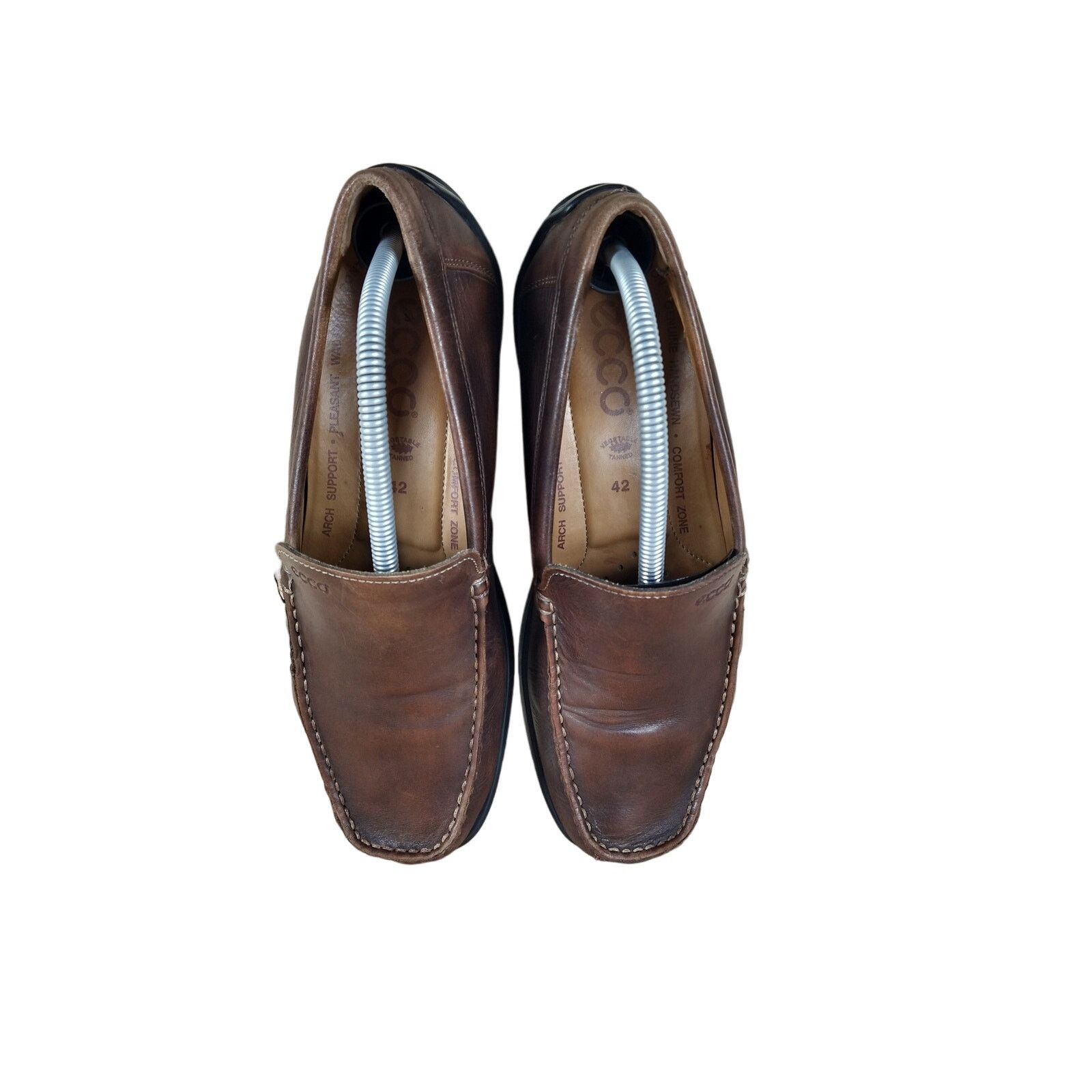 Ecco Ecco - Moc Driving - Slip-On Loafers - Brown - Men's - 8.5 Size US 8.5 / EU 41-42 - 7 Thumbnail