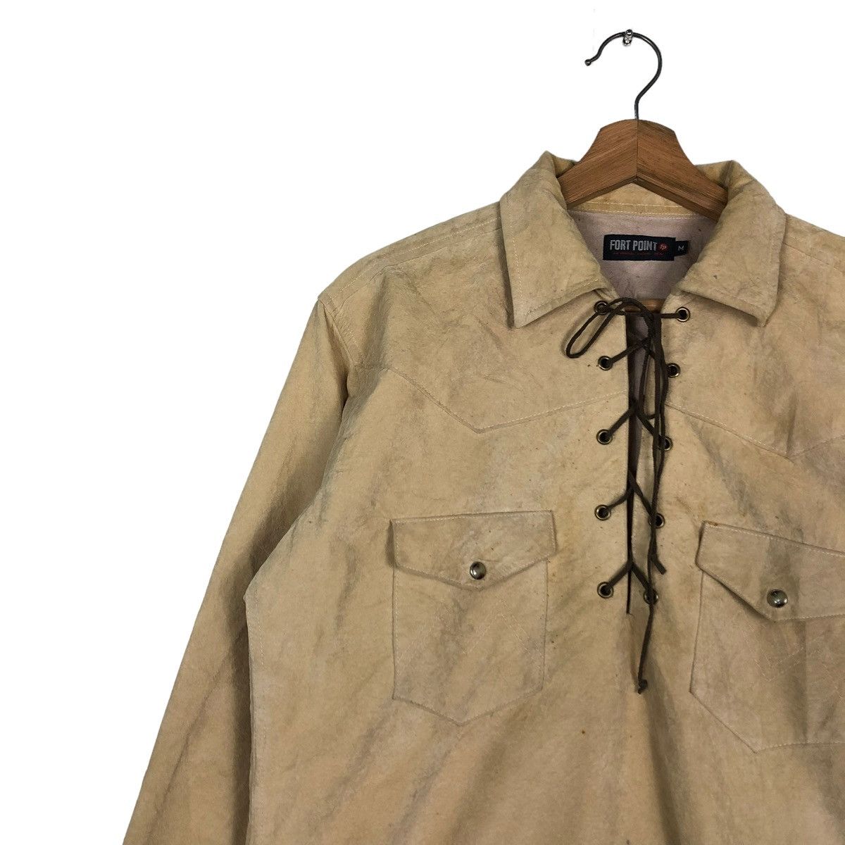 Japanese Brand 🔥VINTAGE LEATHER JACKET FORT POINT JAPAN ISSEY MIYAKE Size US M / EU 48-50 / 2 - 7 Thumbnail