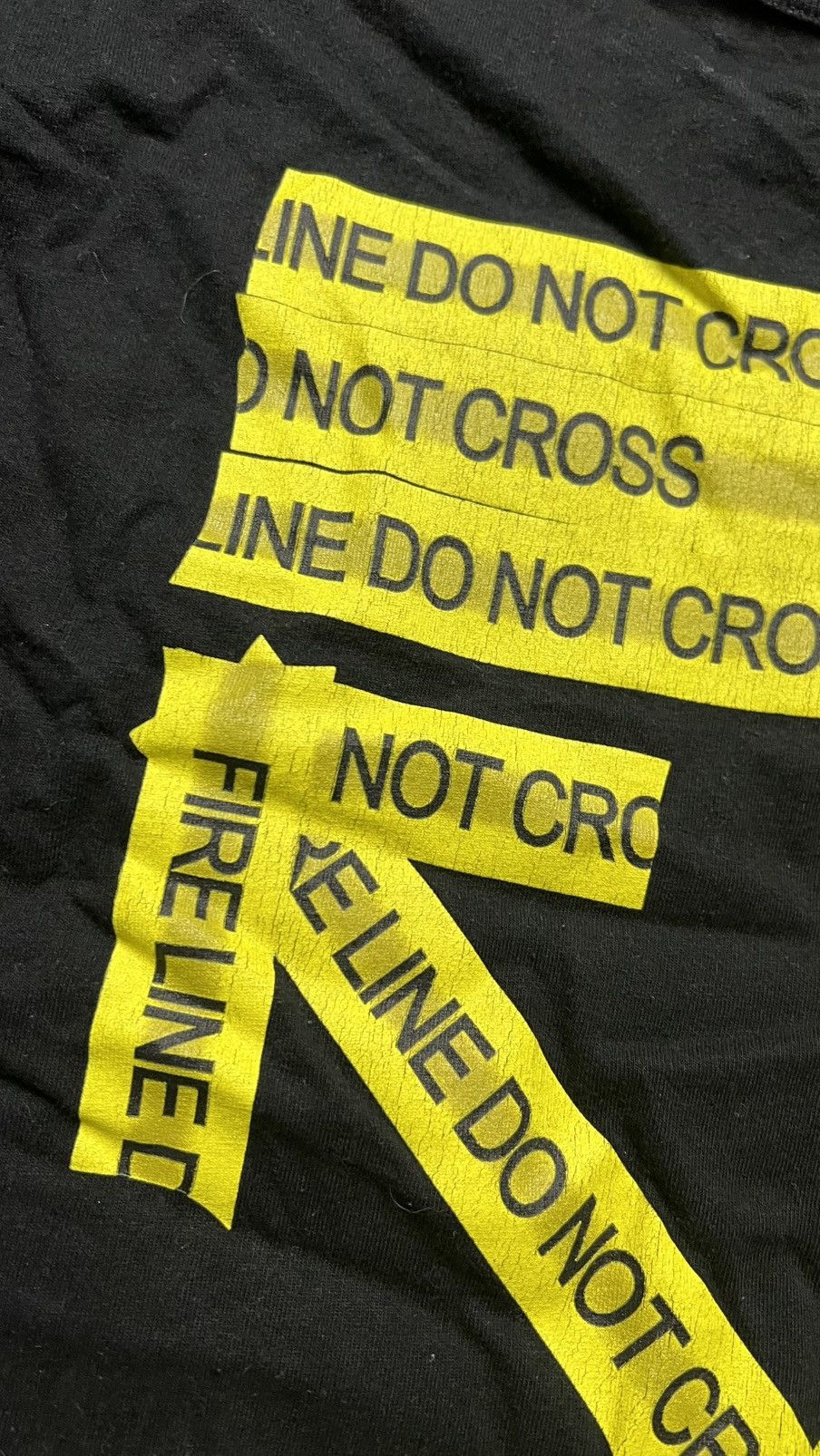 Off-White Off white temperature caution tape dont cross line t shirt Size US M / EU 48-50 / 2 - 14 Thumbnail