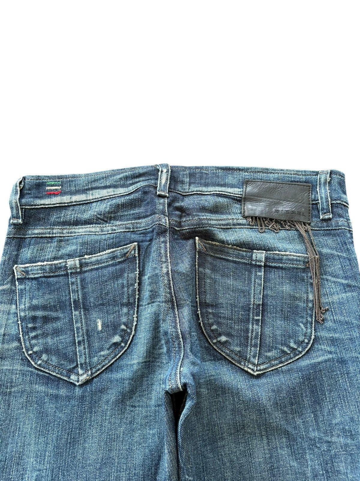 Diesel Vintage Italy Diesel Zivy Mud Wash Distressed Jeans Size 30" / US 8 / IT 44 - 4 Thumbnail