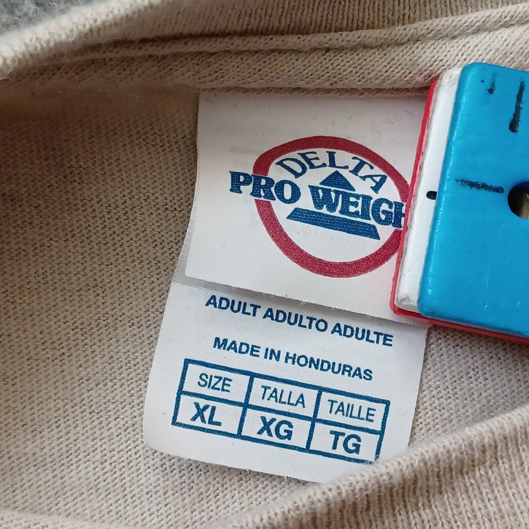 Delta Delta Pro Weight T-Shirt Men XL Beige Short Sleeve Crew Neck Logo Graphic Shirt Size US XL / EU 56 / 4 - 2 Thumbnail