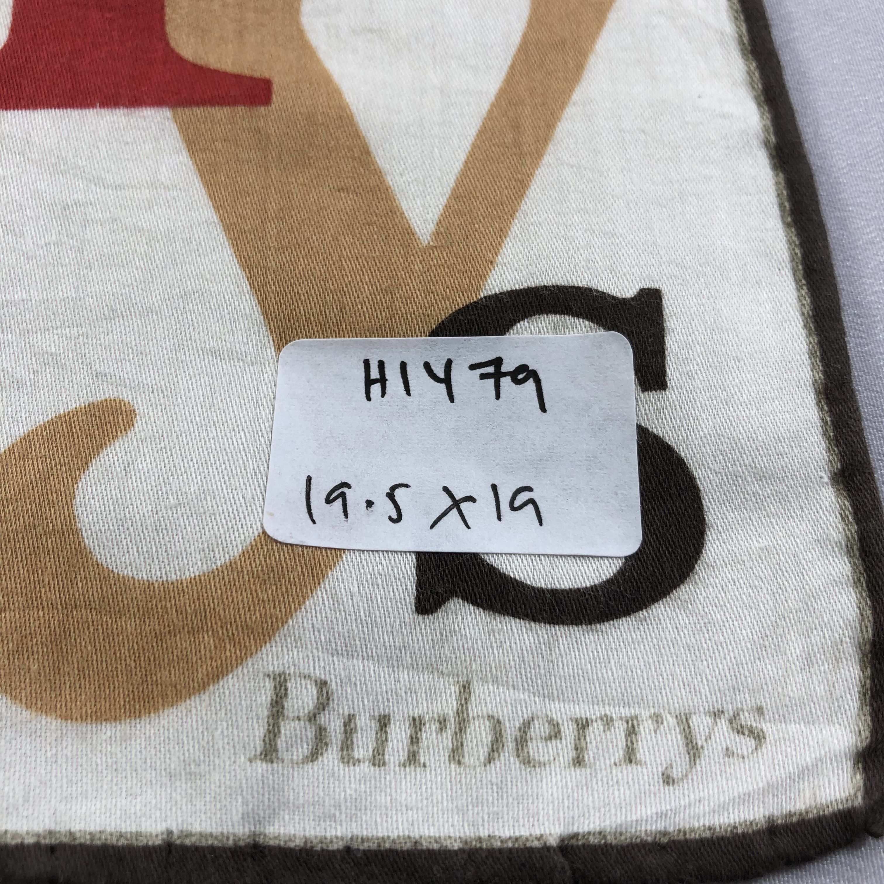 Burberry Burberrys Scrabbles Handkerchief Neckerchief Bandana H1479 Size ONE SIZE - 13 Thumbnail
