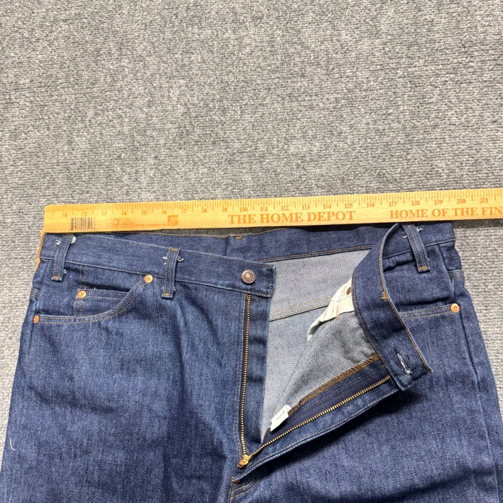JCPenney VINTAGE JCPenney Jeans Men Wide-Leg 40x32 Cotton Blend Baggy Blue Mens Regular Size 40 32in Inseam Size US 40 / EU 56 - 7 Thumbnail