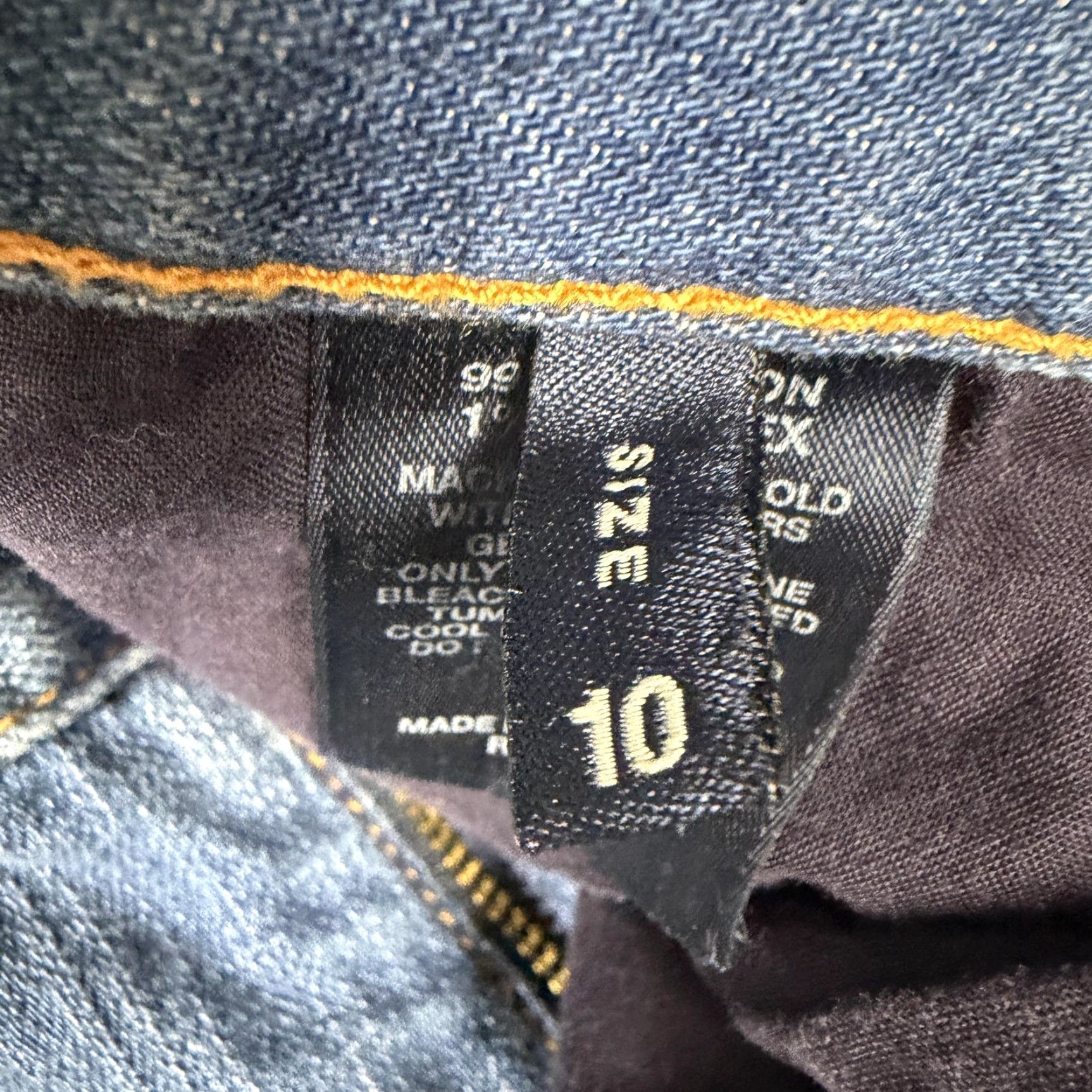 Express Express Jeans Womens 10 Blue Denim Stella Bootcut Jeans Boho Y2K Vintage No Size 32" / US 10 / IT 46 - 7 Thumbnail