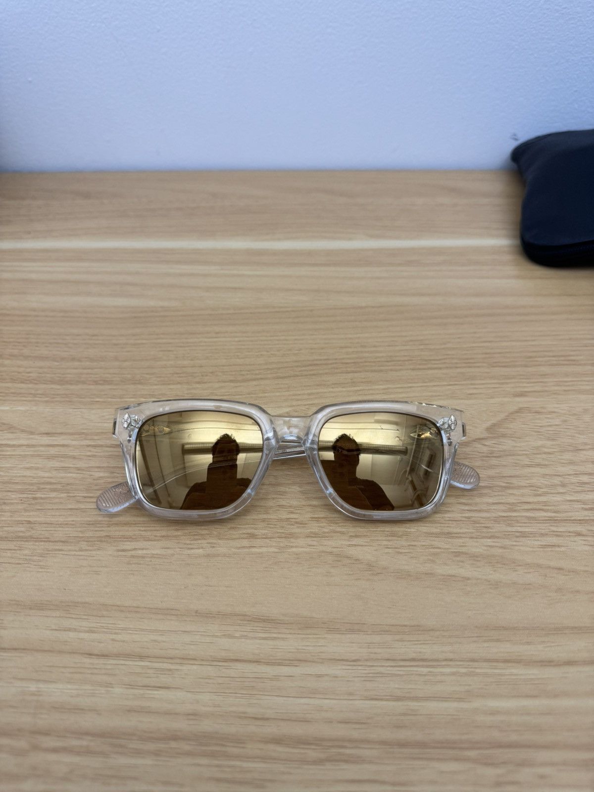 Chrome Hearts Chrome Hearts Ambidixtrous Crystal 18k Gold Glasses Size ONE SIZE - 4 Thumbnail