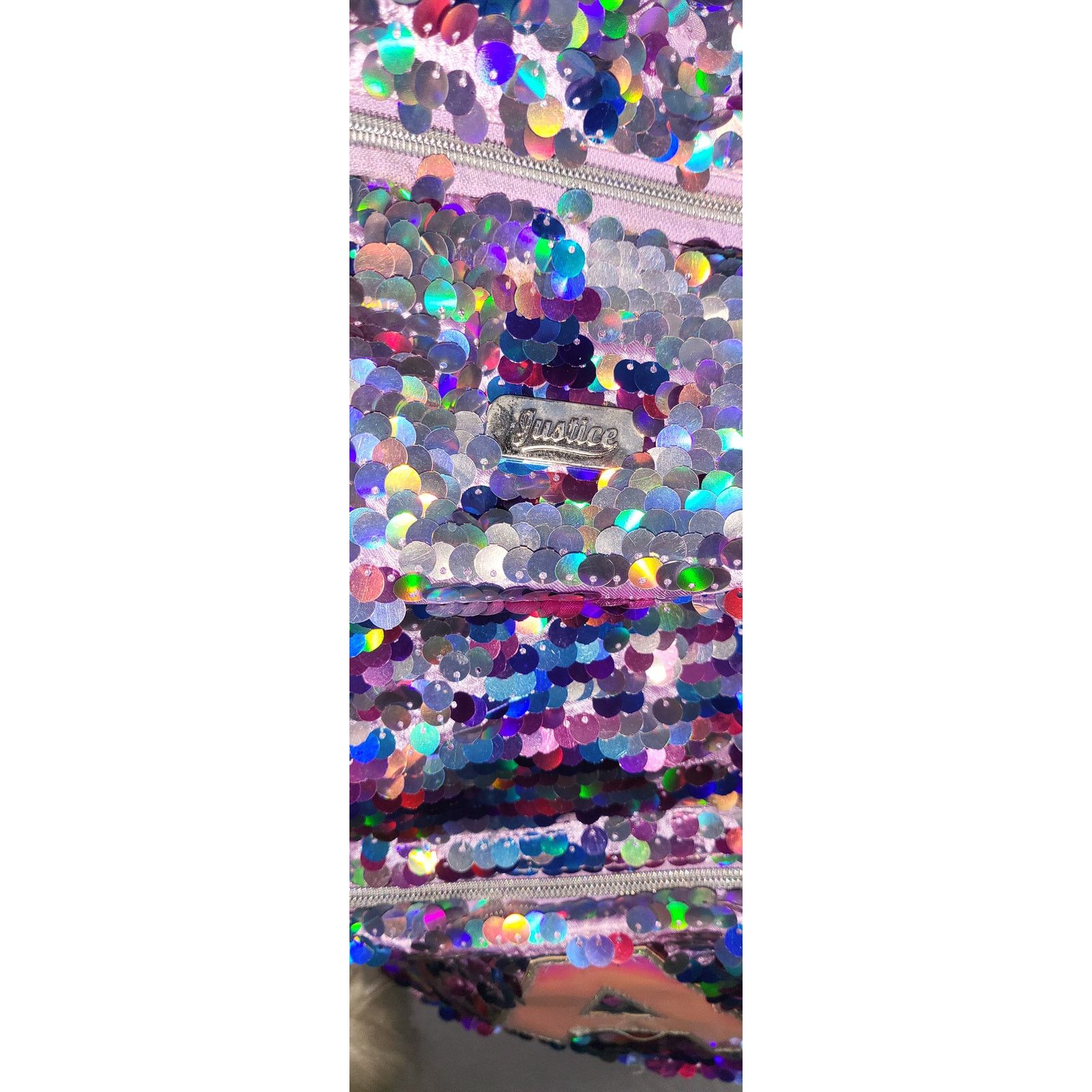 Other Justice Unicorn Flip Sequin Backpack Hood Initial “A” Bag Size ONE SIZE - 4 Thumbnail