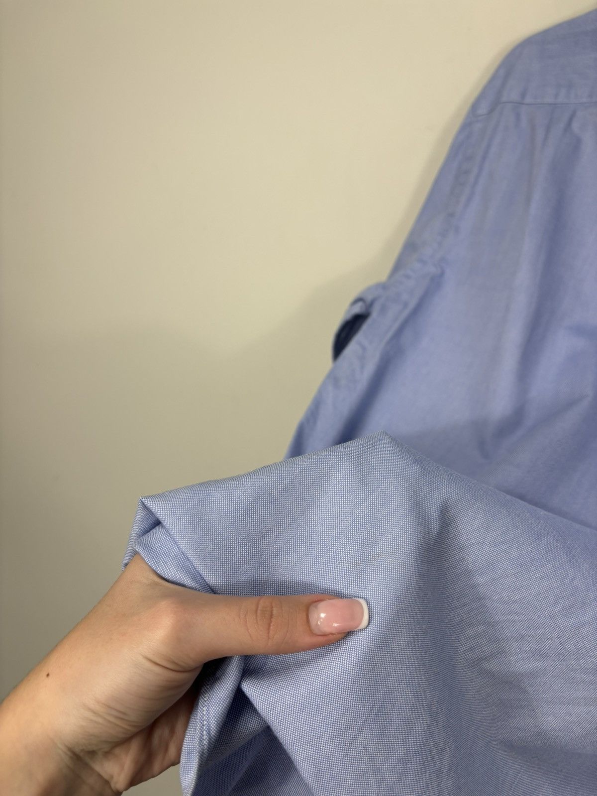 Balmain Vintage Balmain Men’s Light Blue Luxury Oxford Dress Shirt Size US M / EU 48-50 / 2 - 18 Thumbnail