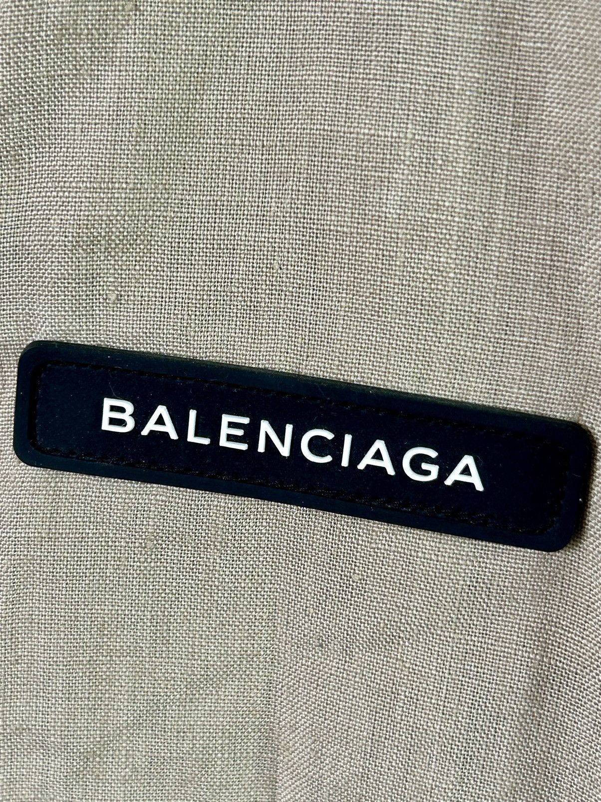 Balenciaga BALENCIAGA SS18 OVERSIZED WEIGHTED LINEN BLAZER JACKET 2018 Size US XS / EU 42 / 0 - 10 Thumbnail