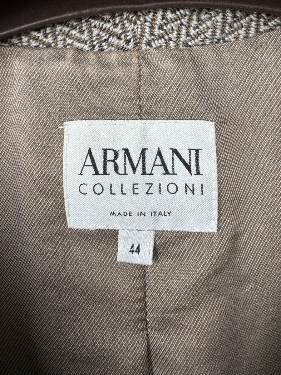 Armani Collezioni Armani Collezioni made in Italy grey wool herringbone blazer Size M / US 6-8 / IT 42-44 - 9 Thumbnail