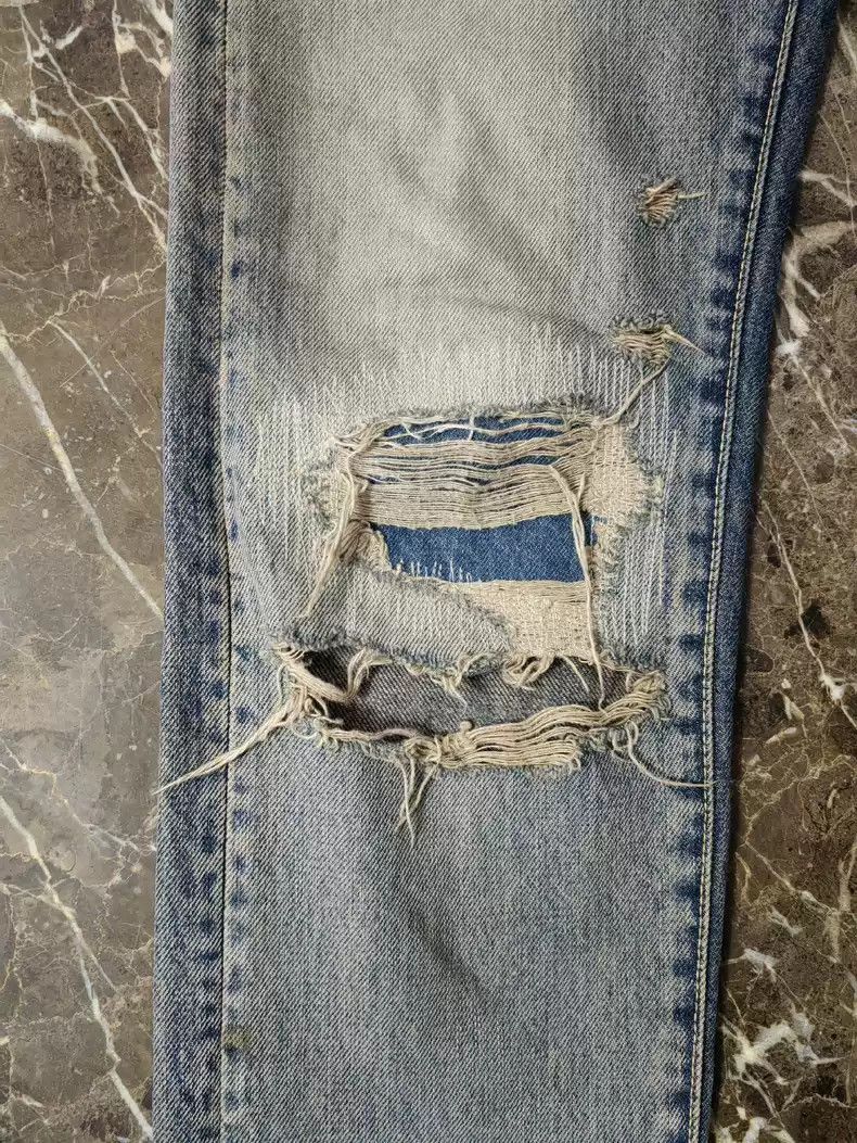 Undercover Undercover 68 blue string jeans Size US 30 / EU 46 - 4 Thumbnail