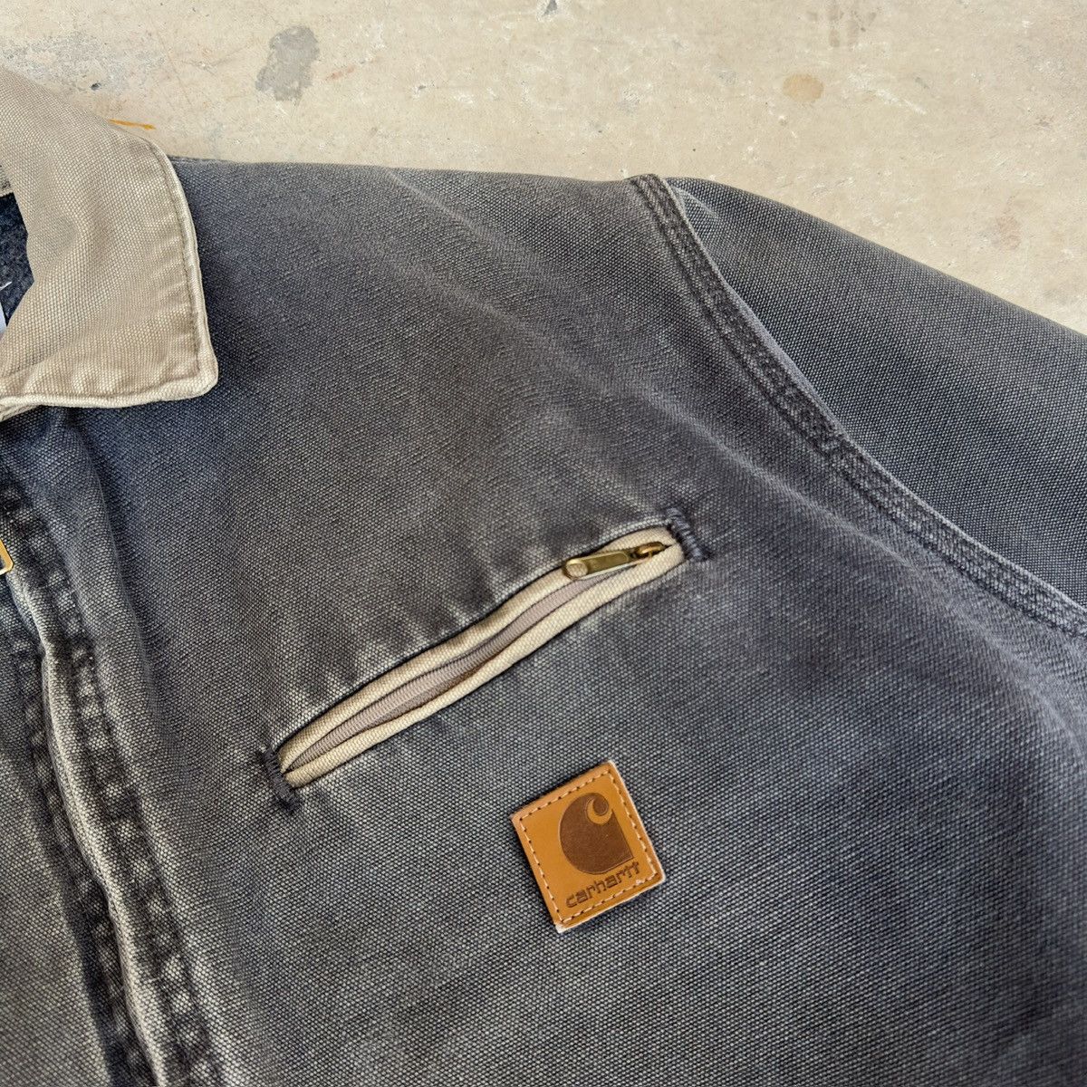 Carhartt SOLD - 2000’s Carhartt Detroit Jacket J97 PTL Faded Size US M / EU 48-50 / 2 - 2 Thumbnail