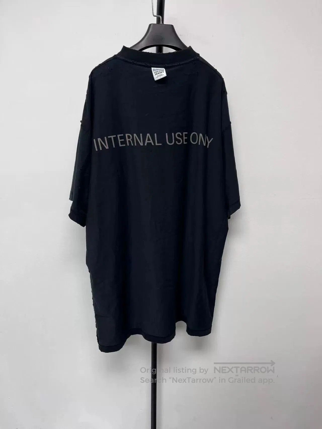 Balenciaga Balenciaga Black Short Sleeve T. Size US M / EU 48-50 / 2 - 2 Thumbnail