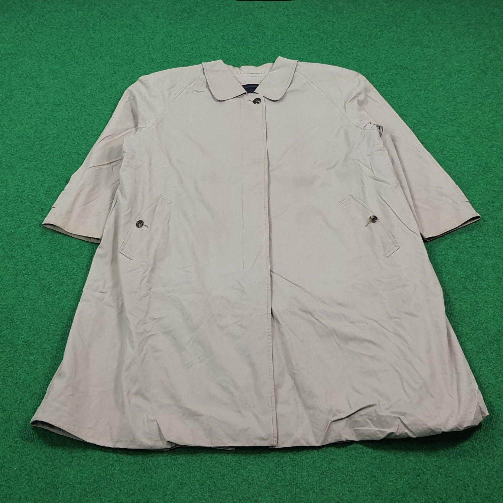 Burberry Vintage Burberrys Trench Coat Balmacaan Nova Check C309N2 Size L / US 10 / IT 46 - 1 Thumbnail