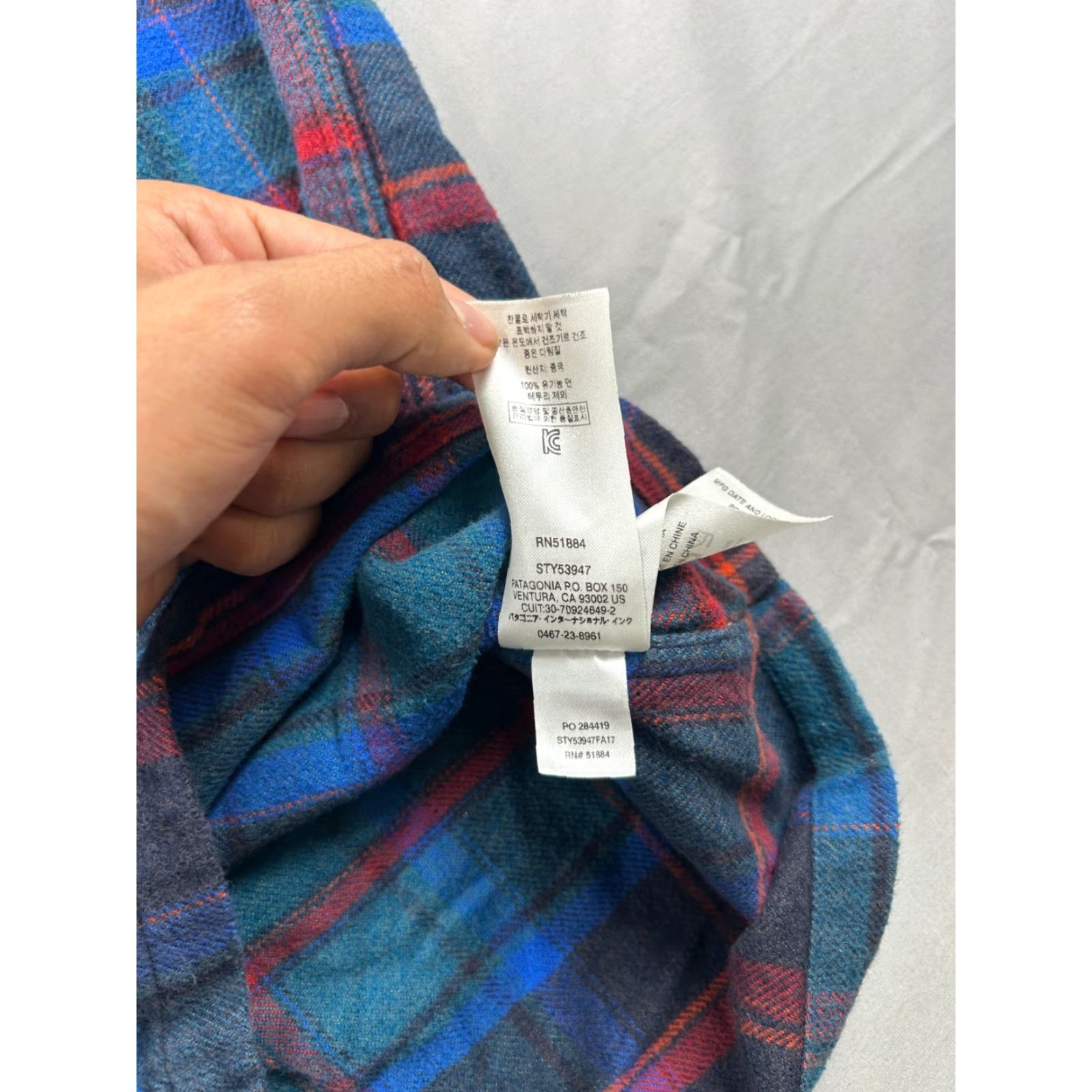 Patagonia Patagonia Flannel Button-Up Shirt XL Men Plaid Blue Cotton Pocket UP Size US XL / EU 56 / 4 - 5 Thumbnail
