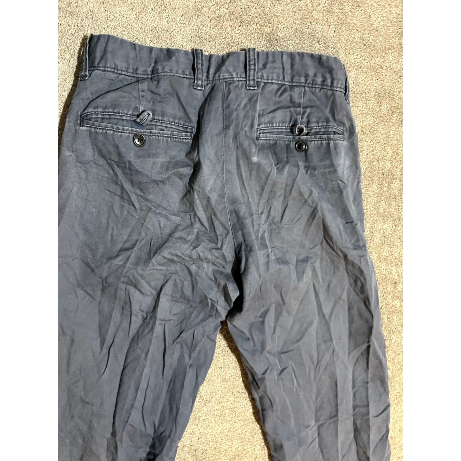 Gap Gap Classic Men’s Straight Sz 31x30 Pants Blue Flat Front Cotton Chino Inseam 30 in Size US 31 - 4 Thumbnail