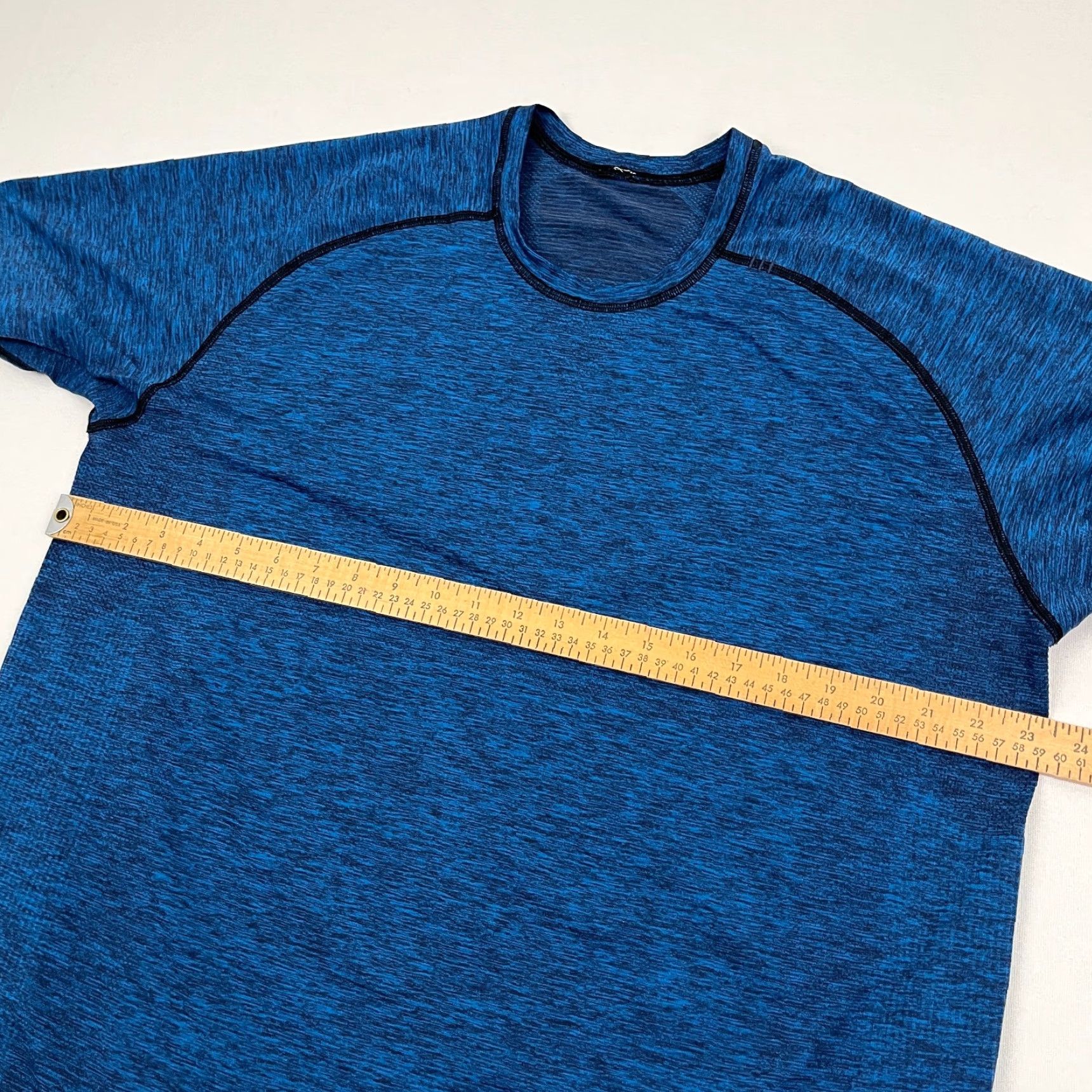 Lululemon Lululemon Metal Vent Tech Shirt Mens 2XL Heather Blue Black Active Training Shirt Size US XXL / EU 58 / 5 - 5 Thumbnail