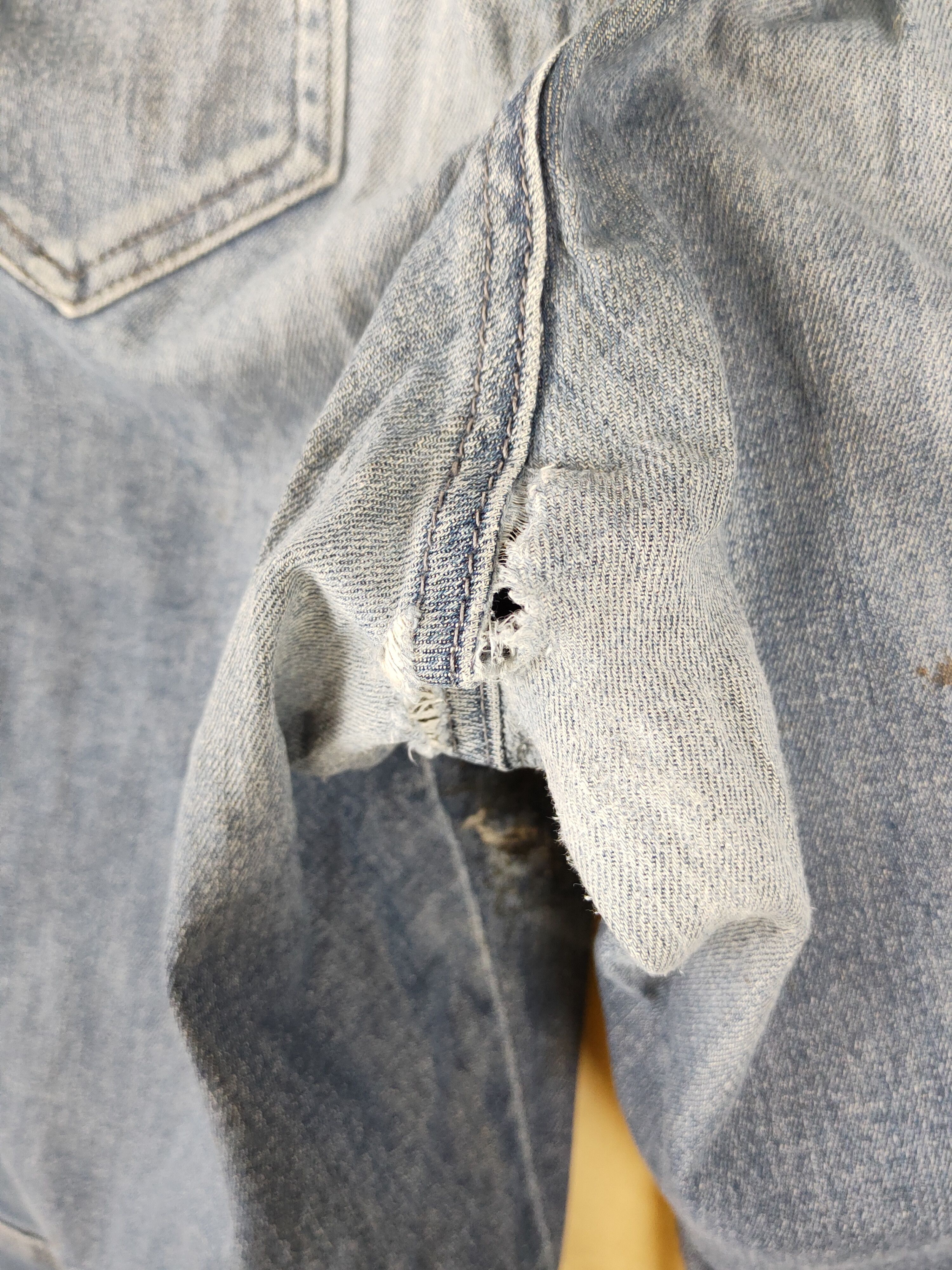 Japanese Brand BlueB Blue Distressed vintage Ripped Jeans #S2527 Size US 38 / EU 54 - 10 Thumbnail