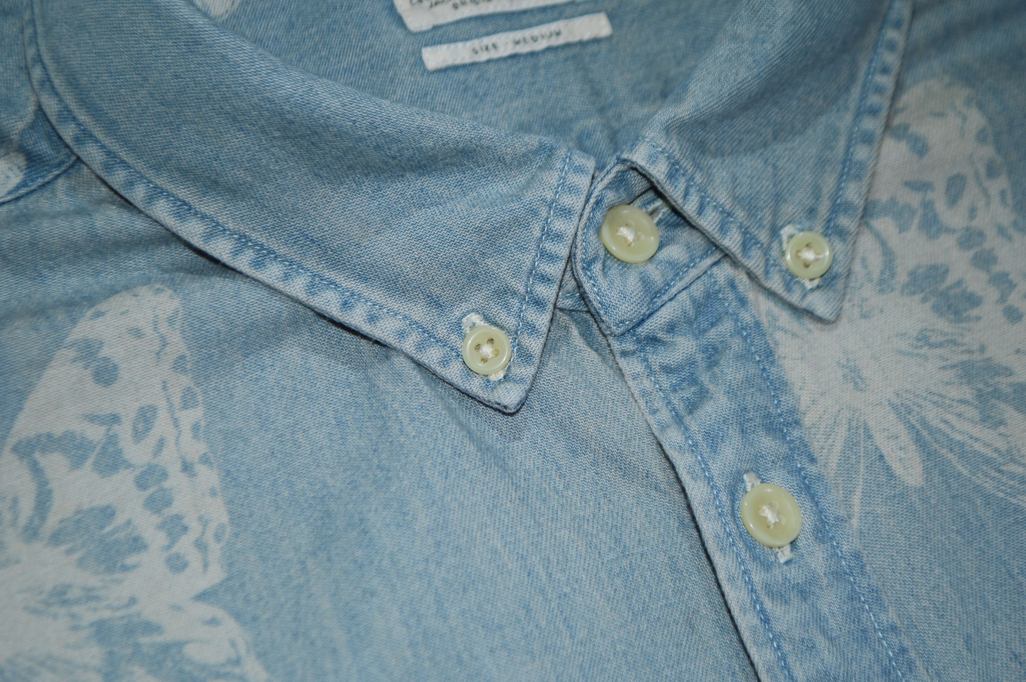 Allsaints Allsaints Papillon S/S Cotton Denim Shirt Size M Size US M / EU 48-50 / 2 - 4 Thumbnail