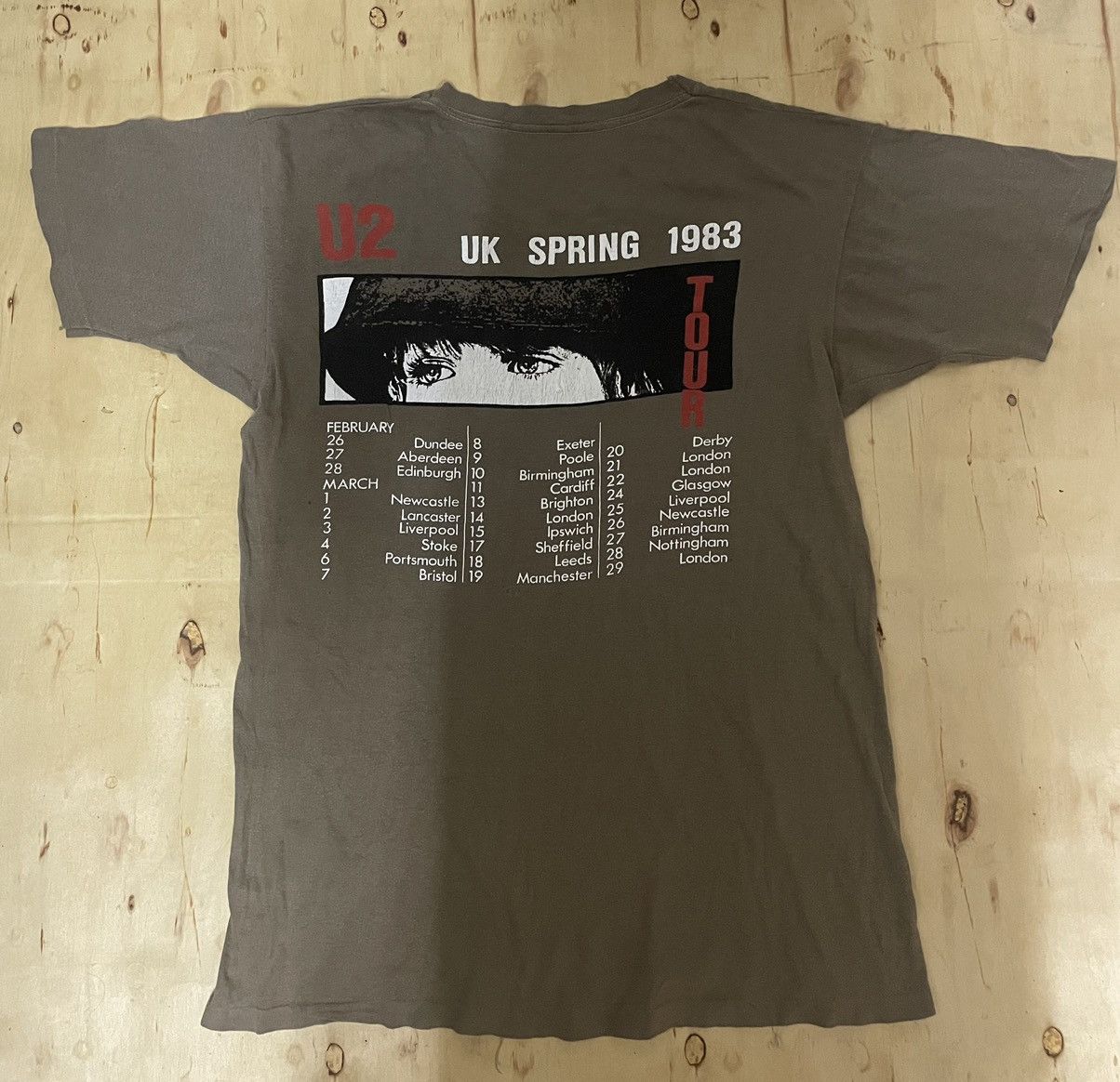 Vintage Vintage U2 Tour 1983 Size US S / EU 44-46 / 1 - 1 Thumbnail