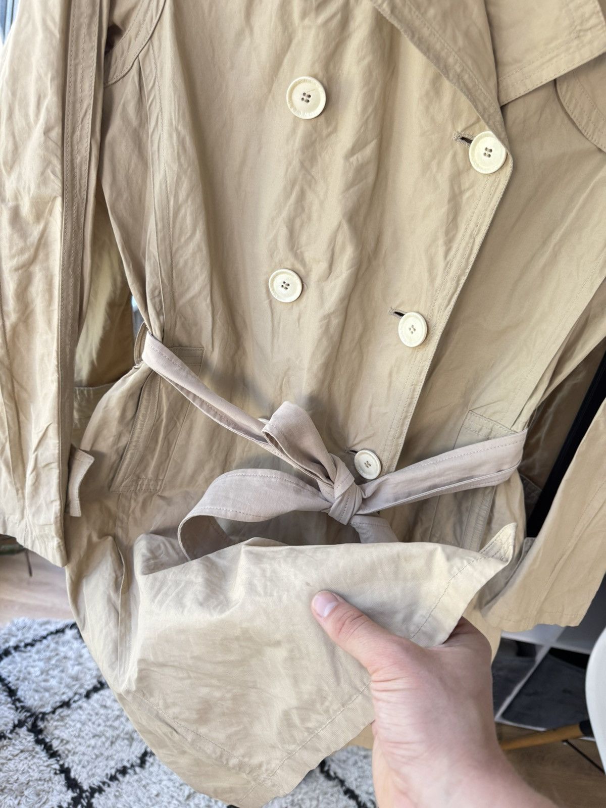 Moncler Moncler trench coat size 1 S Size S / US 4 / IT 40 - 16 Thumbnail