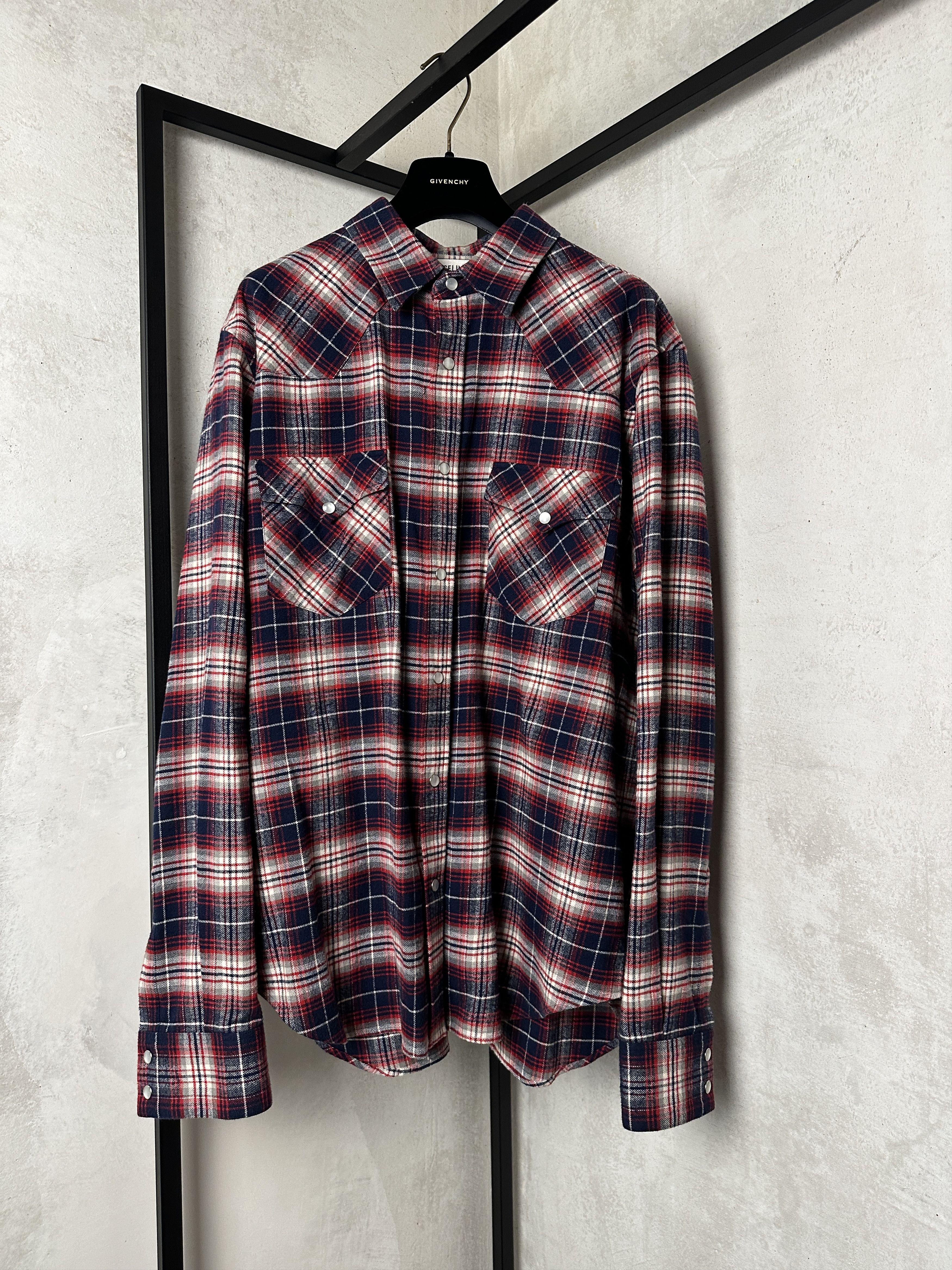 CELINE | OVERSIZED LUMBERJACK CHECK COTTON SHIRT シャツ $_57.JPG?set_id=8800005007