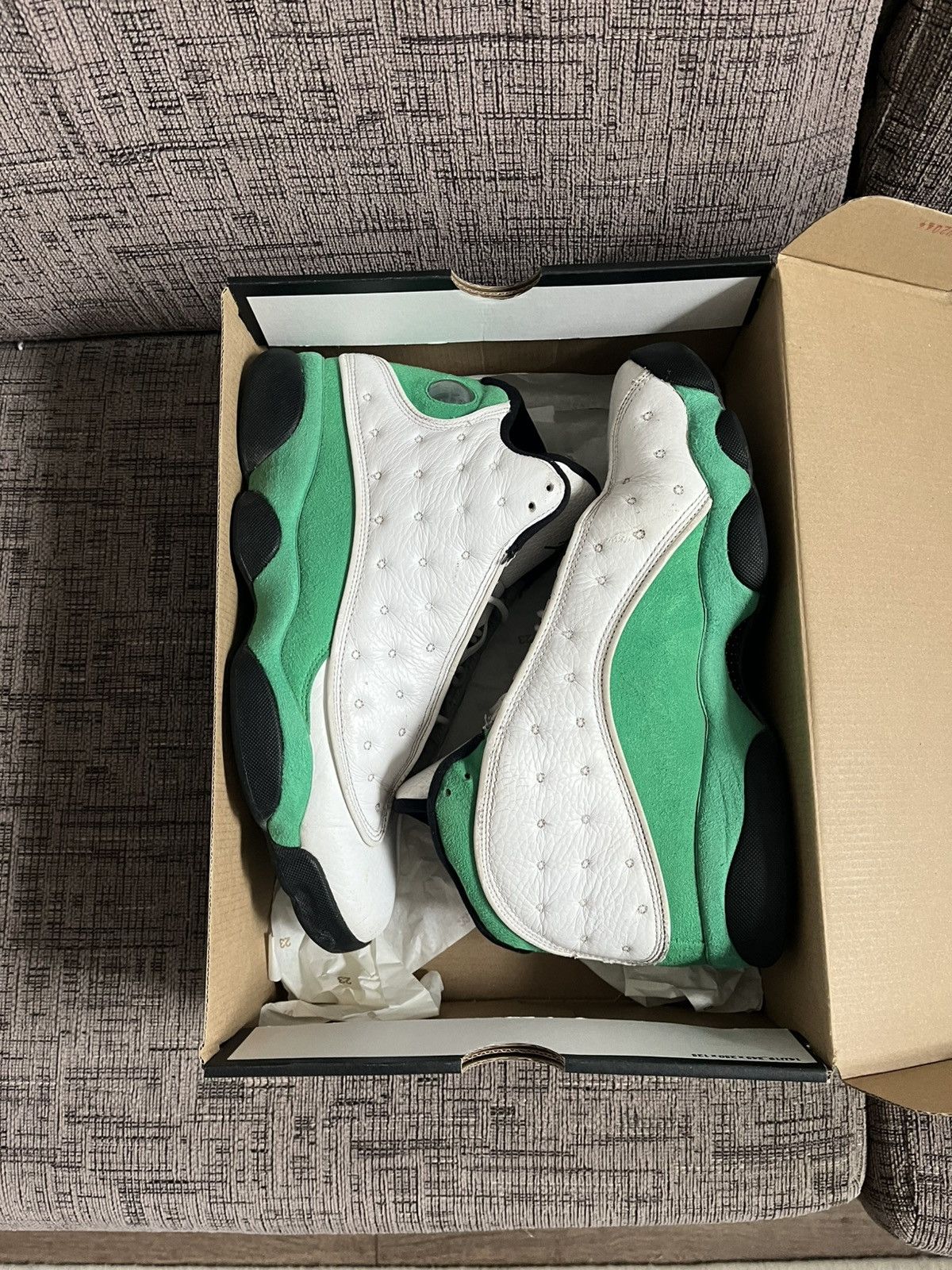 Jordan Brand Jordan 13 “Lucky Green” Size US 10.5 / EU 43-44 - 2 Thumbnail