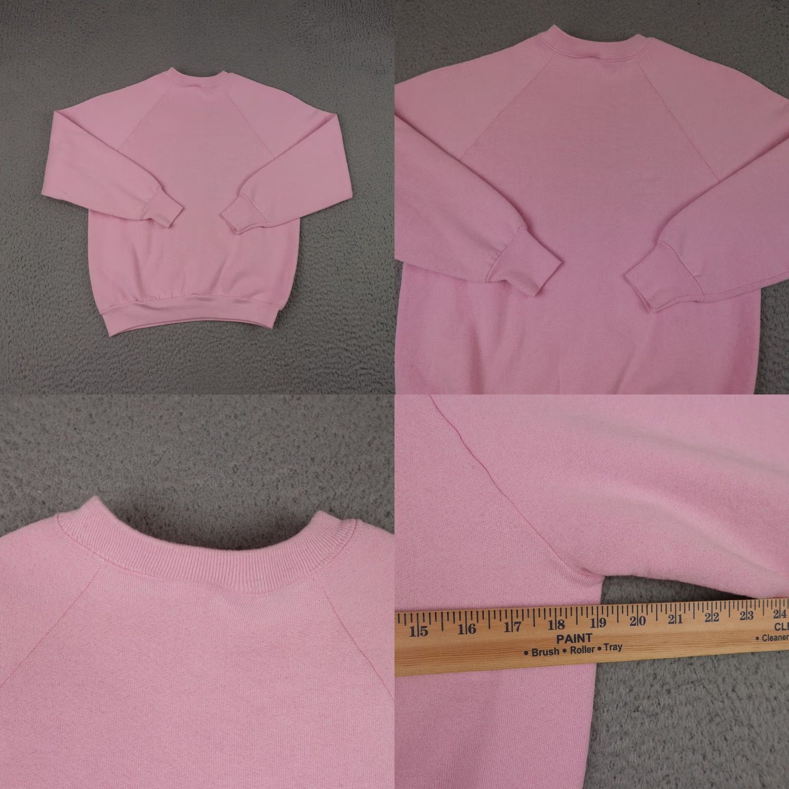 Fruit Of The Loom VINTAGE Fruit of the Loom Sweater Womens M Pink Crewneck USA 80s 90s Retro - Pullover Sweatshirt Womens Size M / US 6-8 / IT 42-44 - 8 Thumbnail