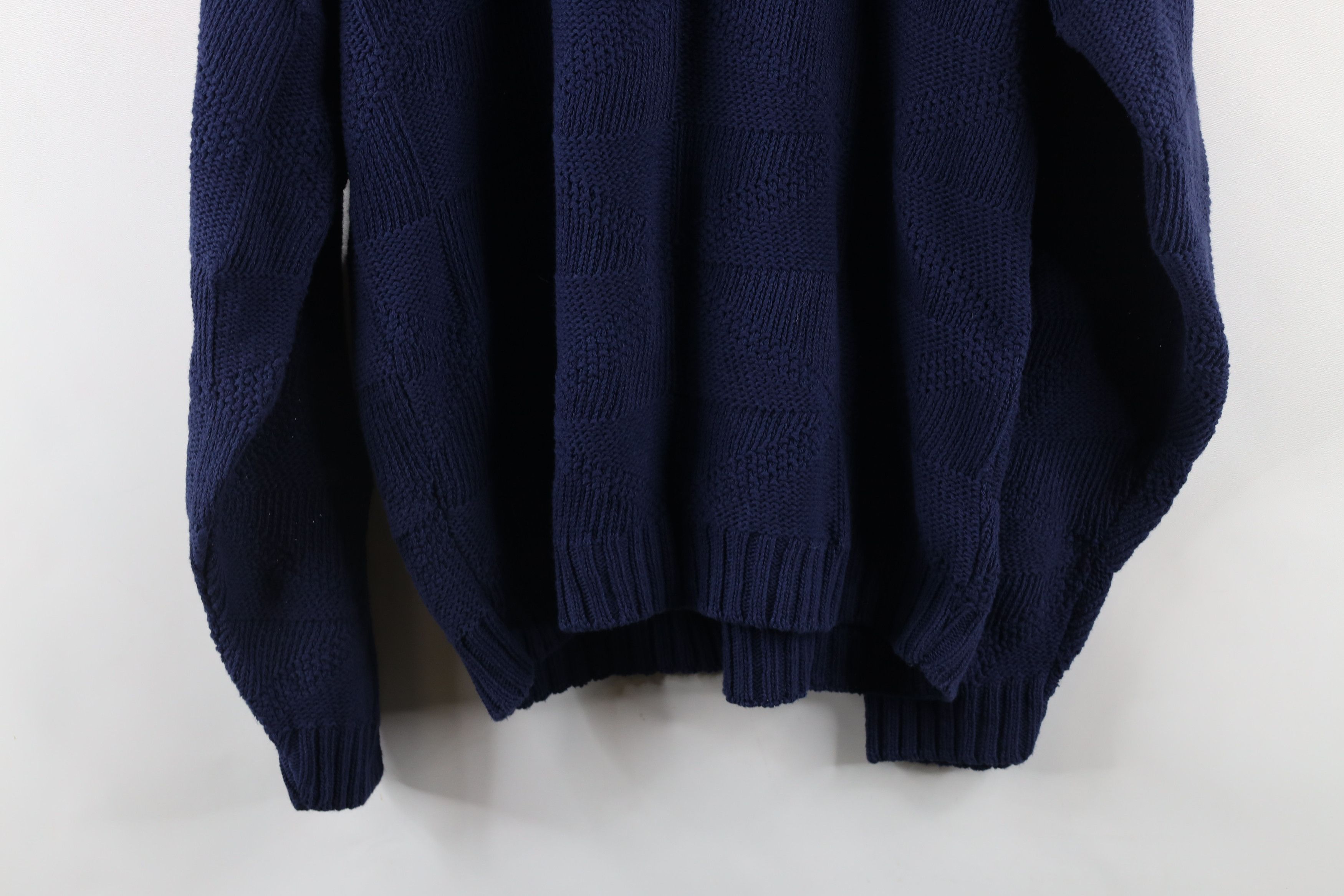 Vintage Vintage 90s Streetwear Cotton Knit Grandpa Sweater USA Size US XL / EU 56 / 4 - 8 Thumbnail