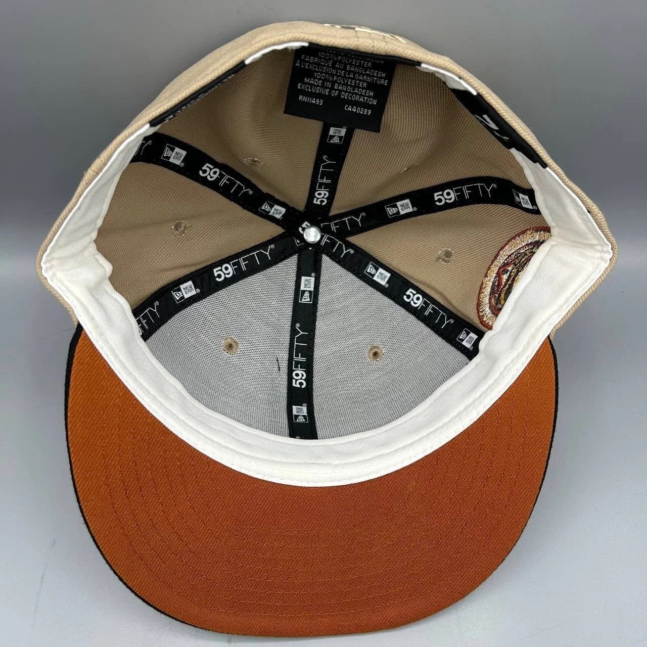 New Era Pittsburgh Pirates Hat Men 7 1/4 Beige Black MLB Fitted Cap Size ONE SIZE - 2 Thumbnail