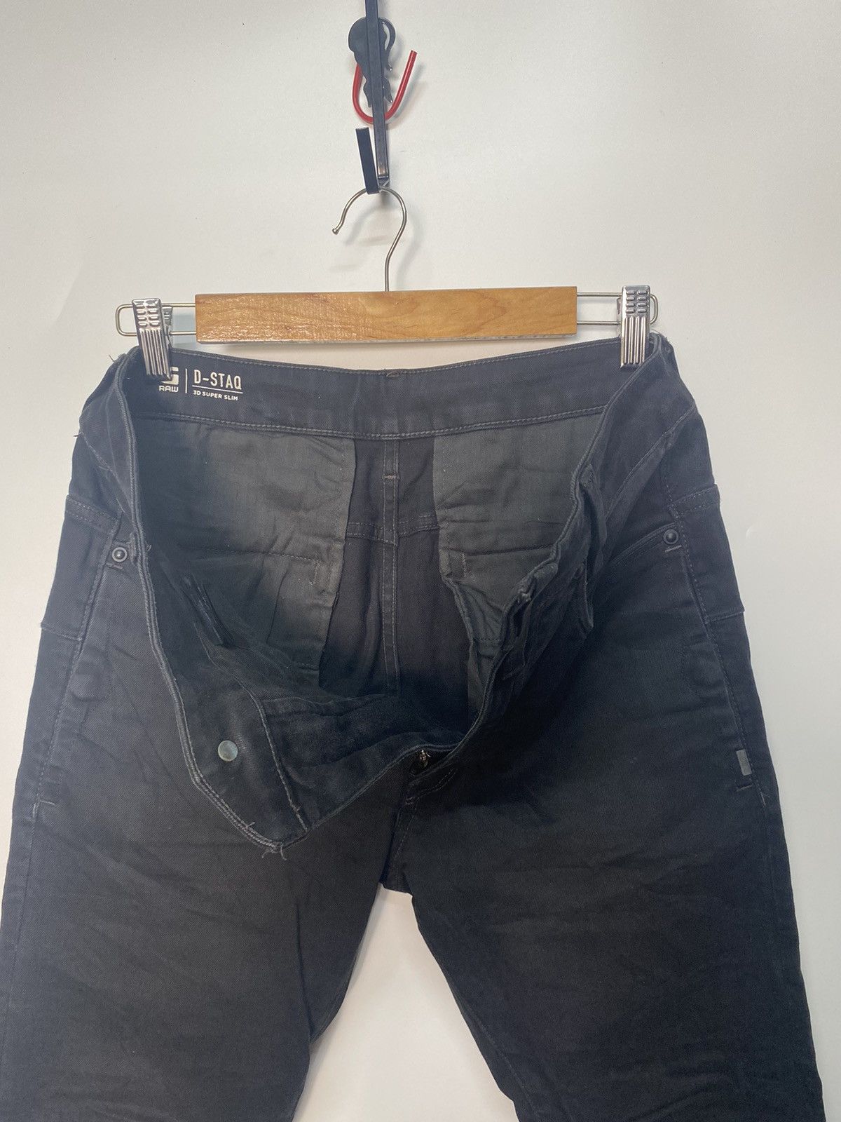 G-Star × Japanese Brand G Star Raw D-Staq 3D Super Slim Stretch Denim Jeans Pants Size US 32 / EU 48 - 14 Thumbnail