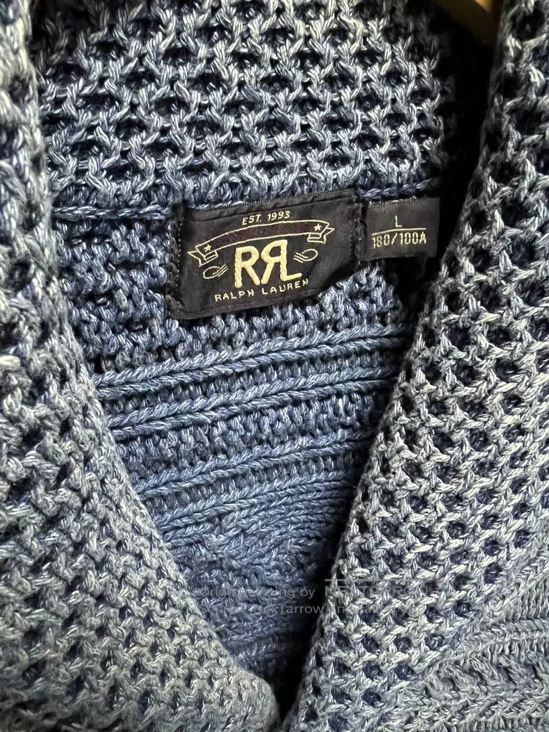 RRL Ralph Lauren RRL Ralph Lauren Corroded water washed blue dyed knitted j Size US L / EU 52-54 / 3 - 2 Thumbnail